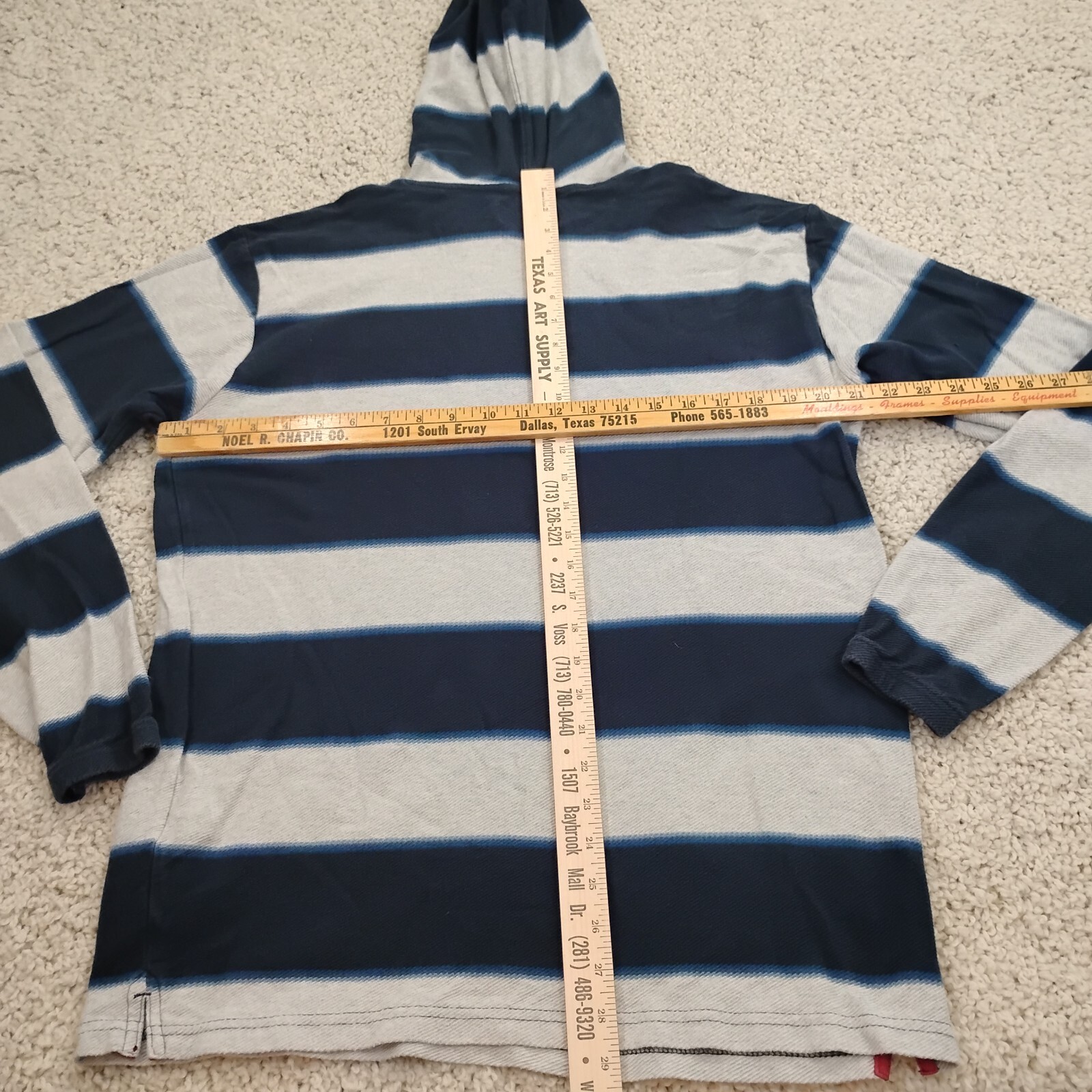 Billabong Hoodie Mens Large Blue Thermal Outdoor Beach Pocket Surf Camping A1
