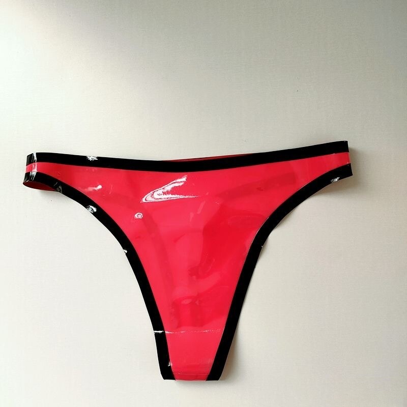 Latex Rubber Womens Thong G-string Knickers Bikini Briefs Panties Fetish BDSM