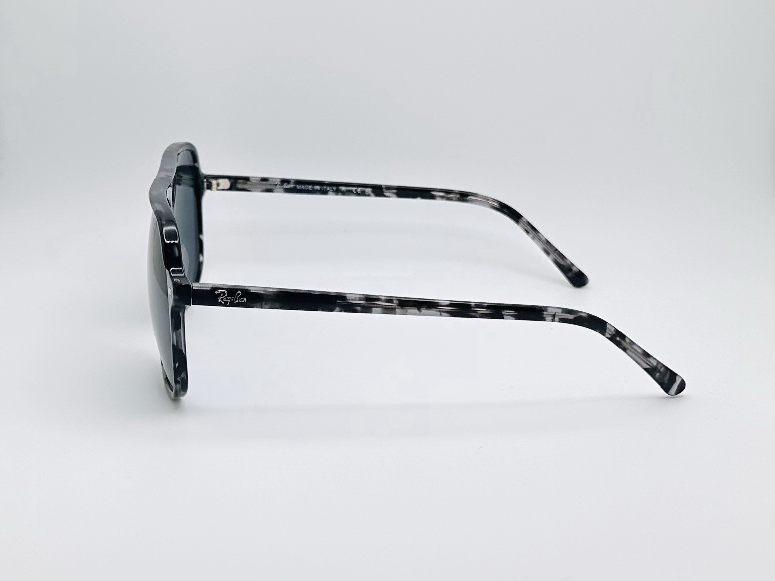 Ray-Ban RB2198 Bill 60mm Pilot Oversized Sunglasses Gray Havana Frame Gray Lens