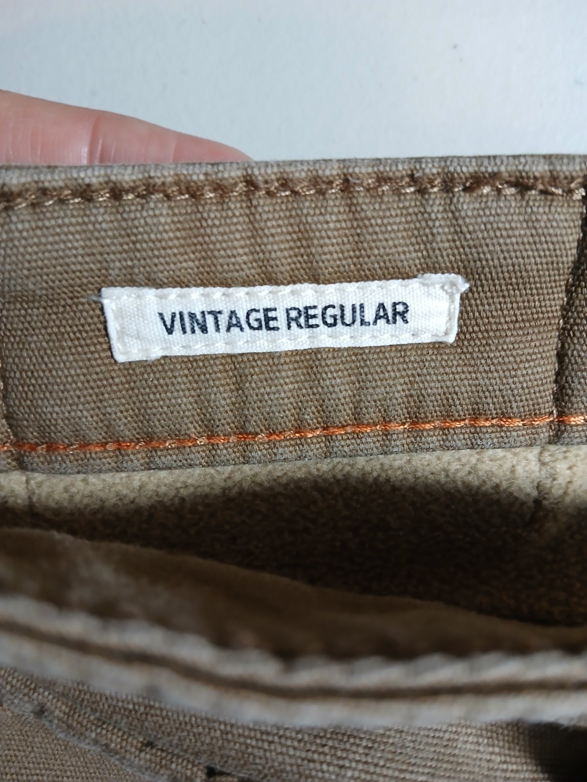 Weatherproof Vintage Men’s Regular Fit Brown Stretch Canvas Pants 40W Straight