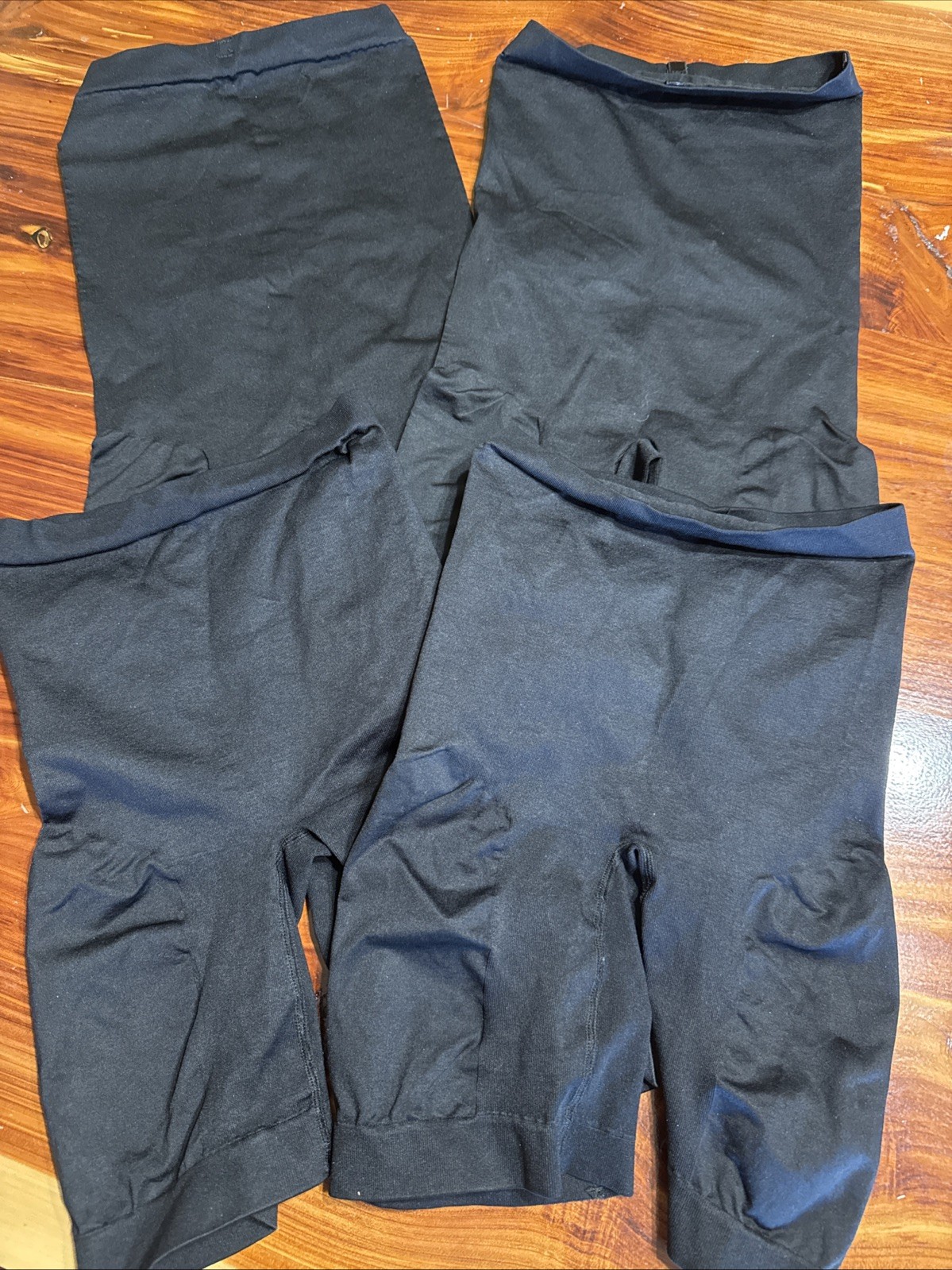 Shape Wear Small Tummy Control Butt Booty Thigh 4 Four Pack New Black No Package