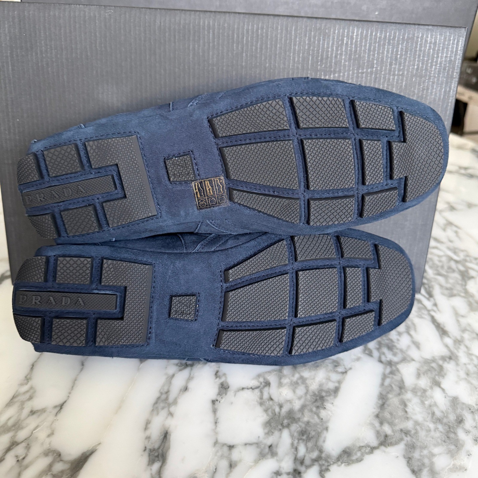 Prada 4E1165 Men’s Montecarlo Re-Edition 2005 Suede Sneakers, UK sz 8