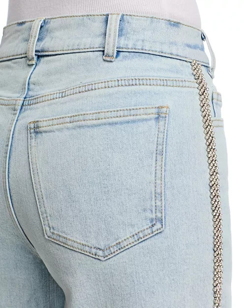 Generation Love Erika Crystal Embellished Blue Jeans – NEW