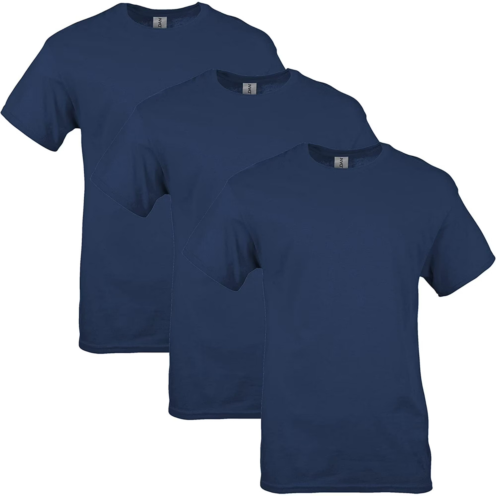 Gildan Men’s Heavy Cotton T-Shirt, Style G5000, Multipack, Navy 3-Pack, X-Large