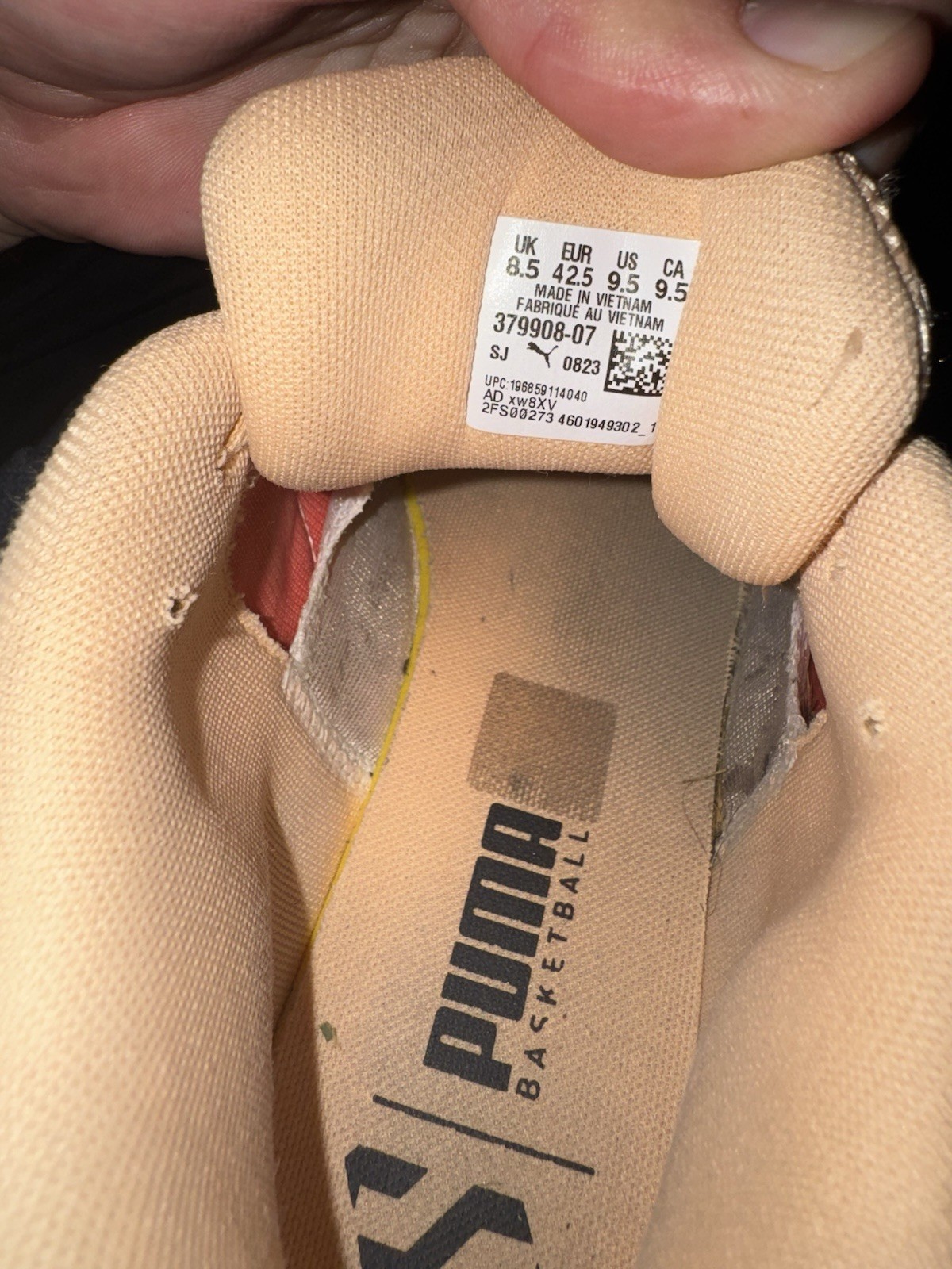 PUMA Scoot Zeros “Georgia Peach” Men’s 9.5 Low Top Lace-Up Basketball 379908-07