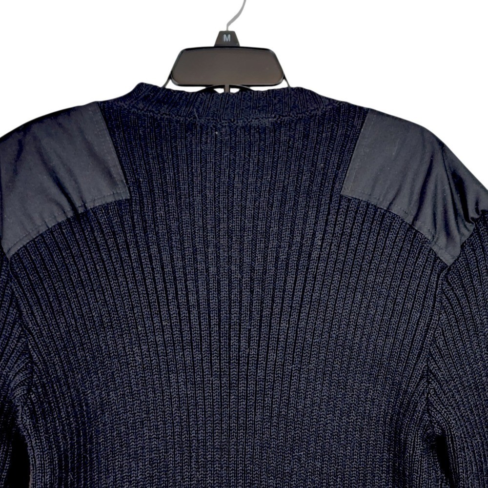 Vtg Blauer Genuine Commando Sweater XXXL 3XL Men Black Military Police Wool USA