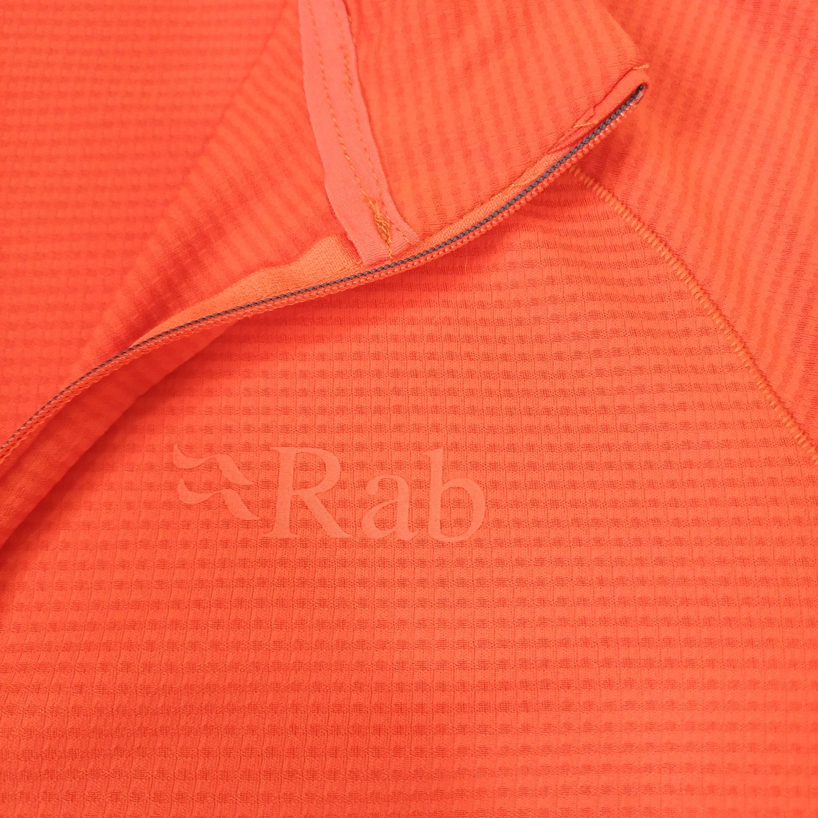 Rab Pullover Mens Small Orange 1/2 Zip Athletic Runnin Hiking Trail Lightweight