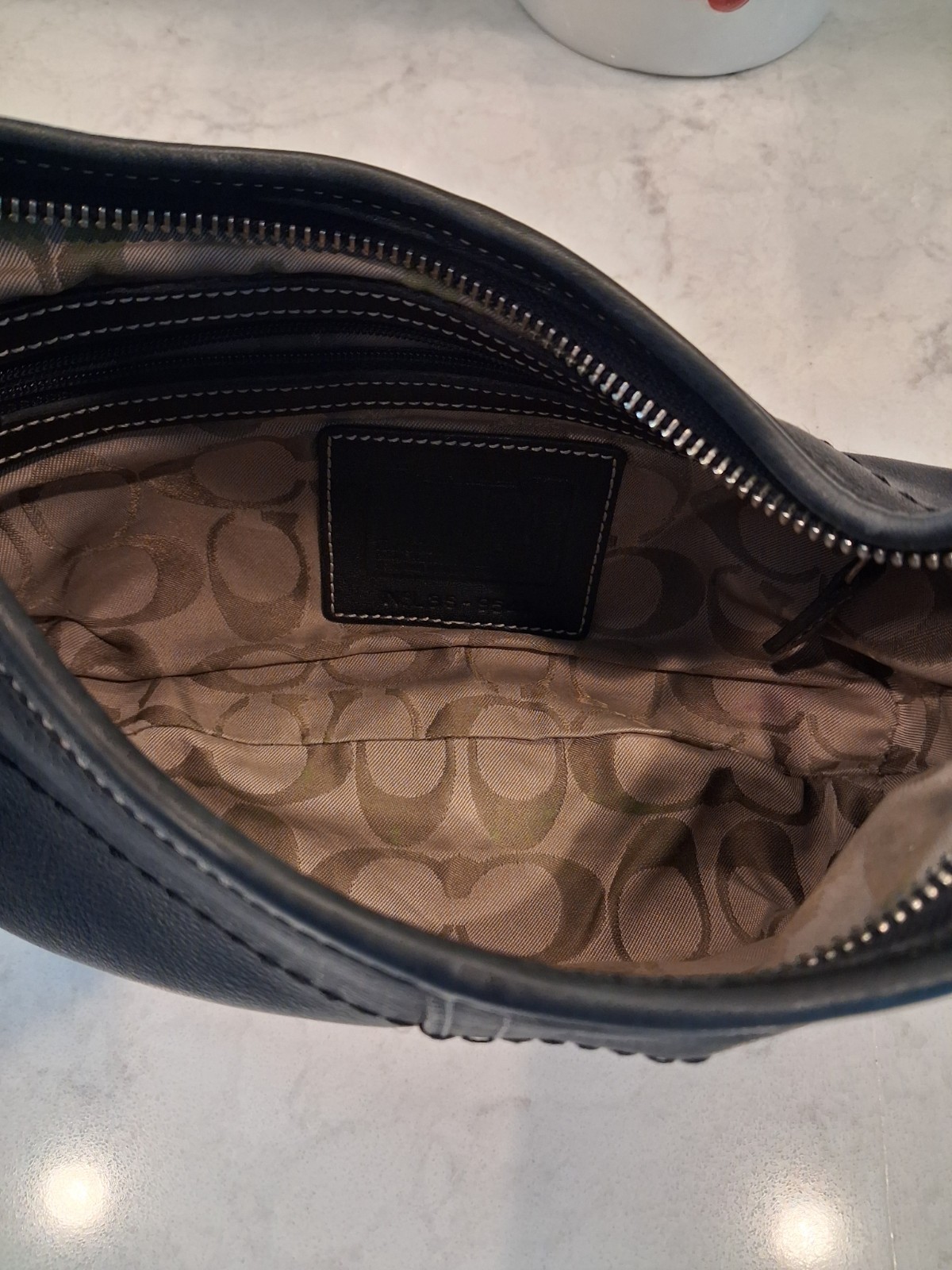 Coach Vintage Y2K SoHo Mini Shoulder Bag, Black Leather W Silver HW 9541