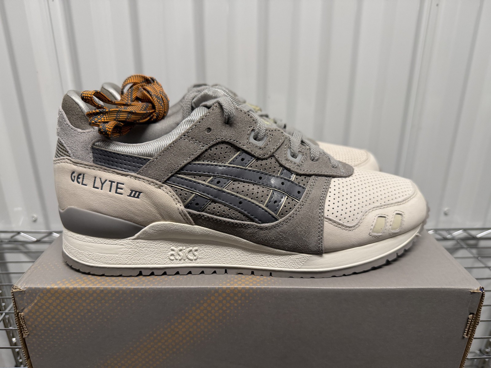 Size 10.5 – ASICS Gel-Lyte III “Snowman” Sneakers Vintage Kith H42NK 2014