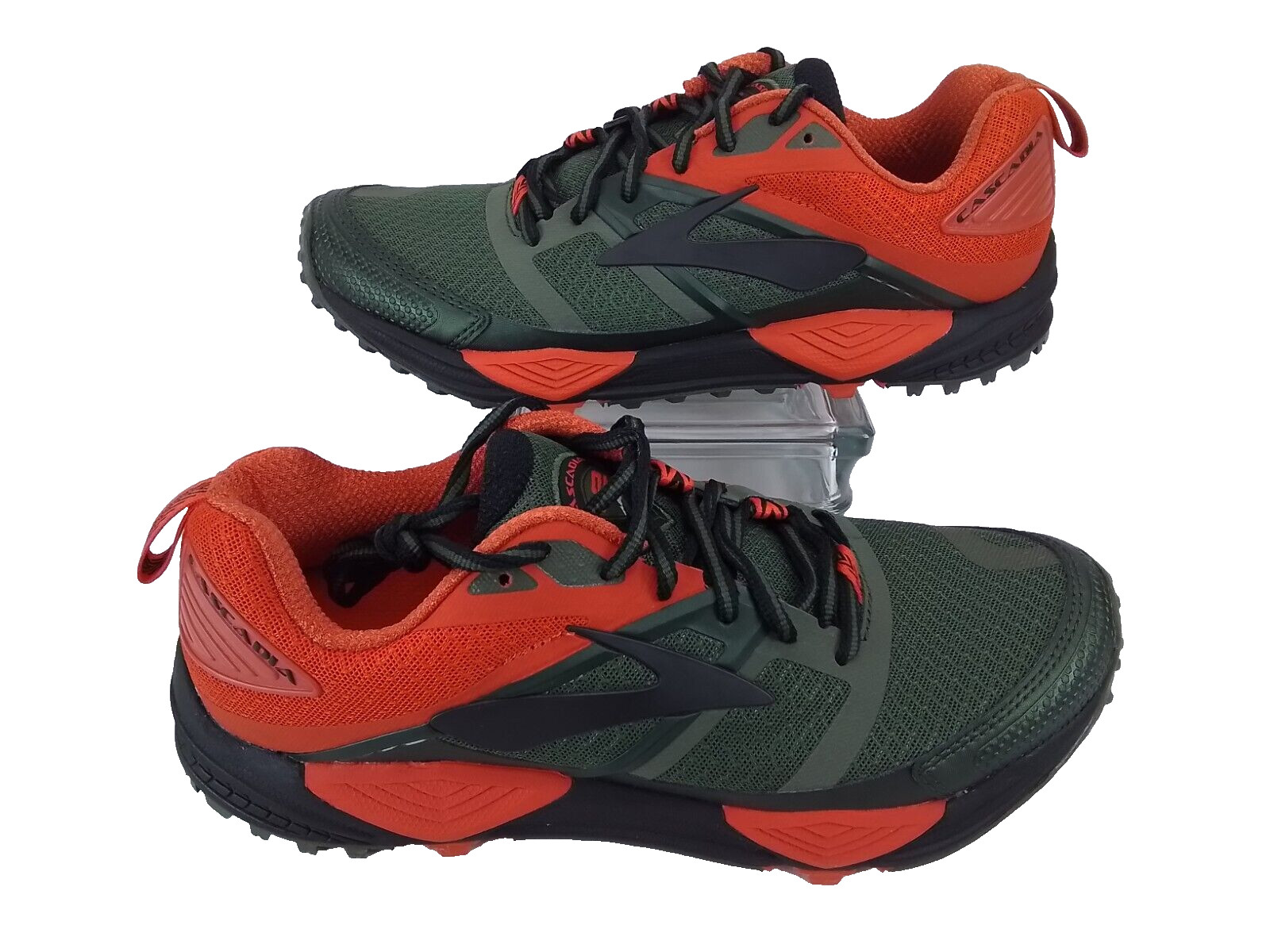Brooks Cascadia 12 Trail Green / Orange / Black New In Box