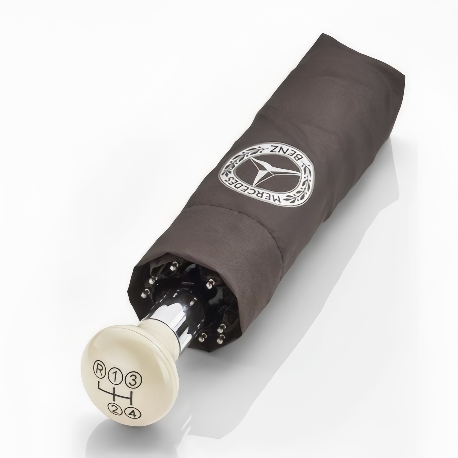 Mercedes-Benz Automatic Folding Umbrella Classic Windproof 210T 8-Rib Gift