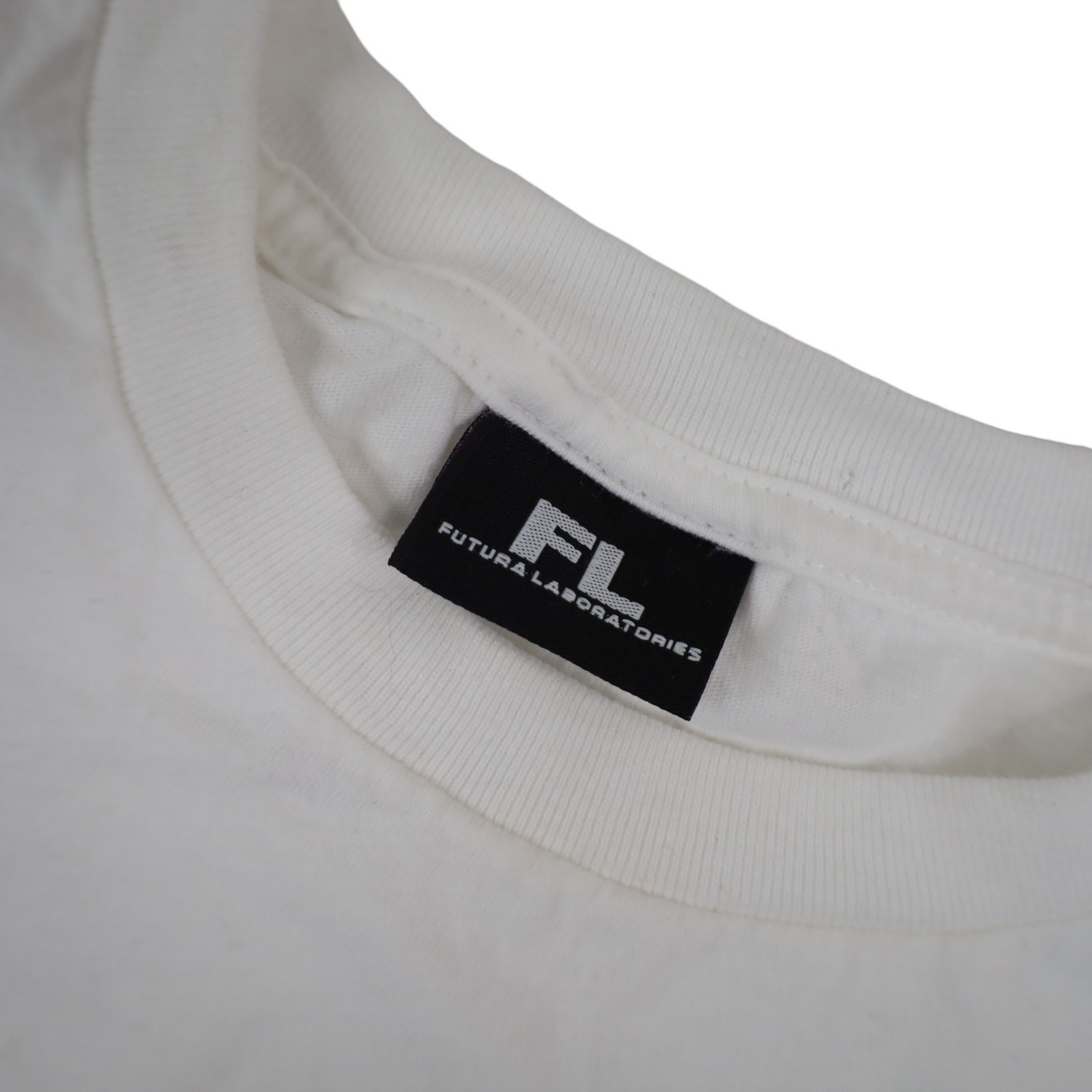 Futura Laboratories FL-001 Mens Small Graphic T Shirt White