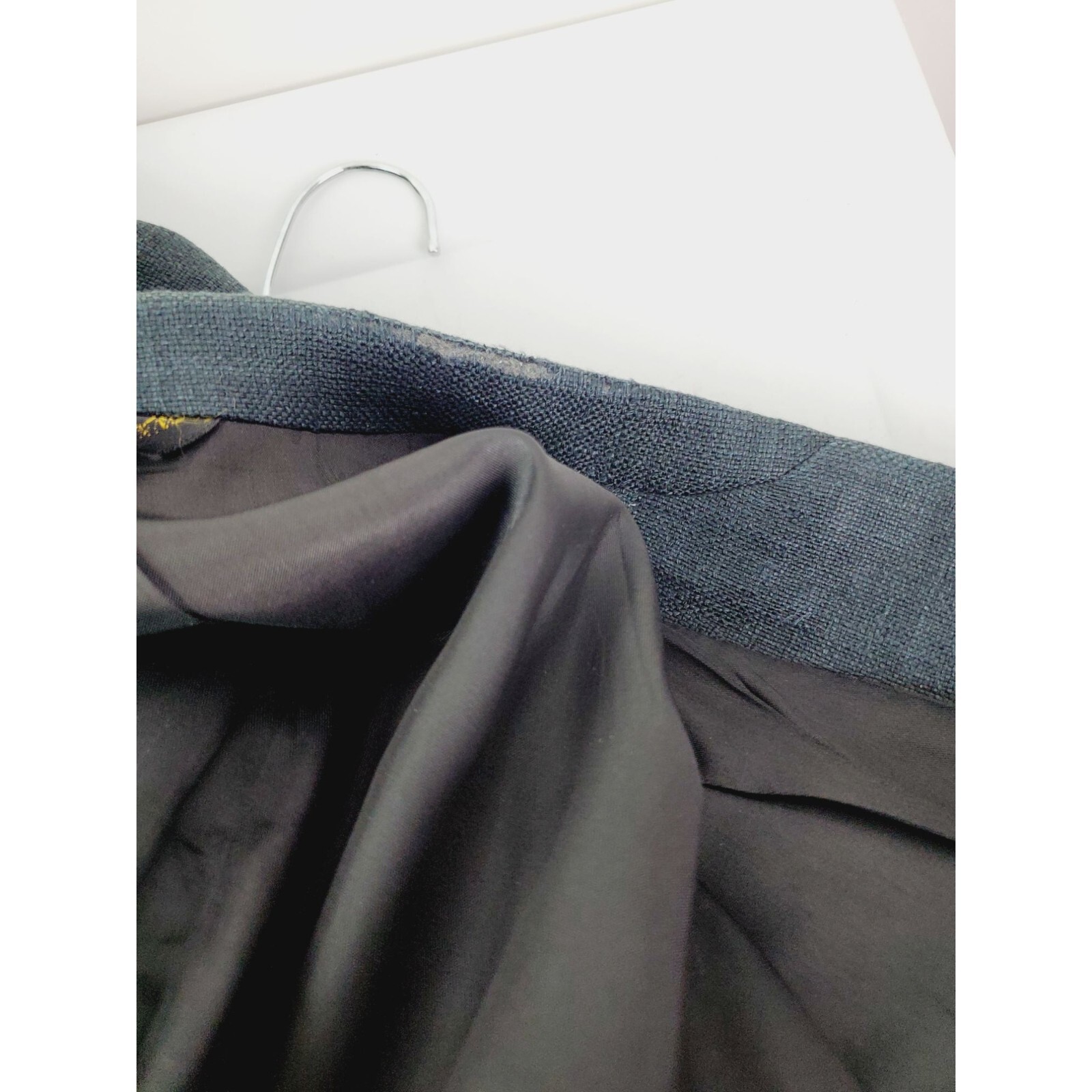 Ira Michael Savannah Men’s Black Linen Blazer 44R Shell Buttons