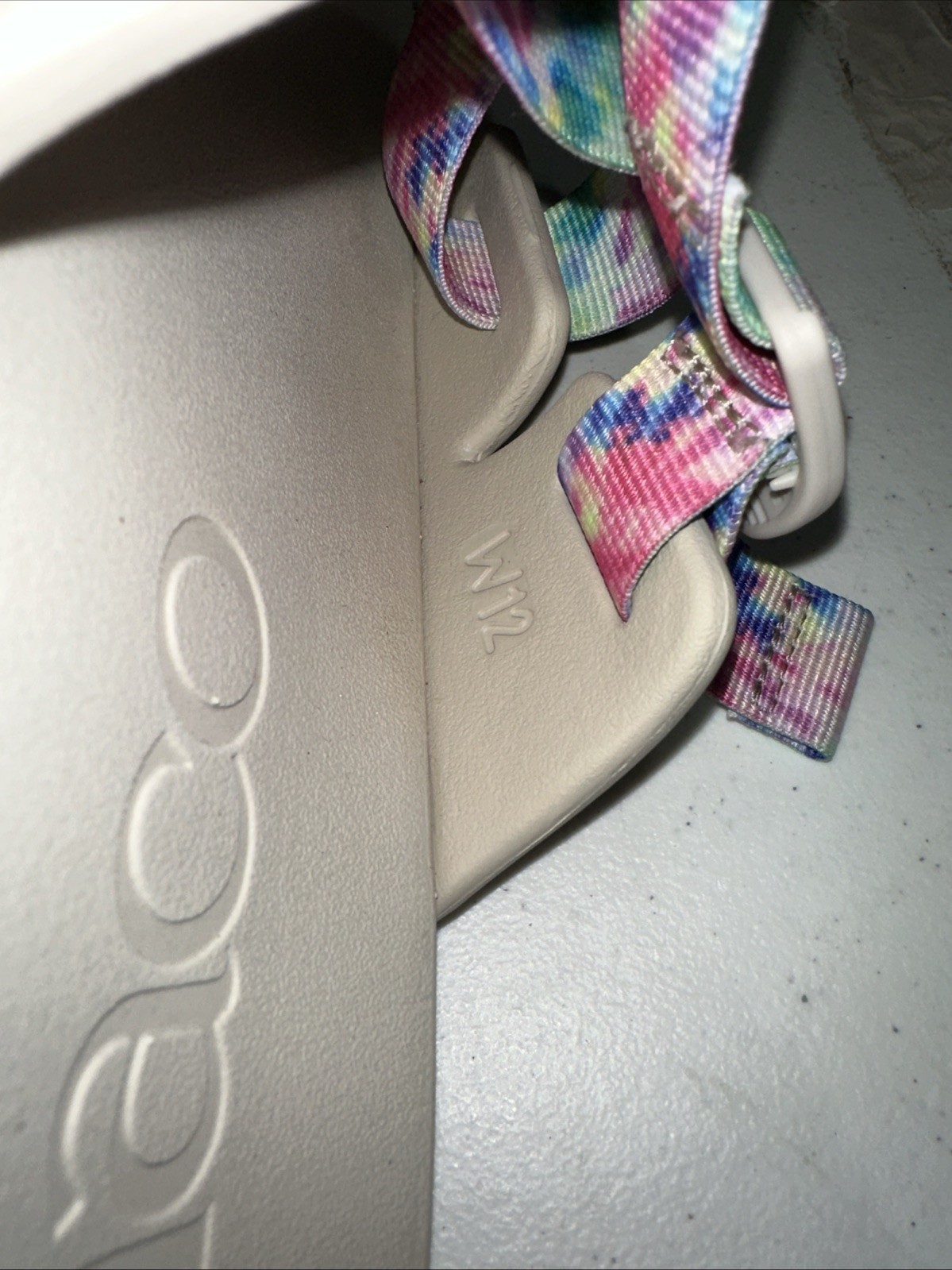 Chaco Chillos Adjustable Tie Dye Slide Sandals Women’s Size 12