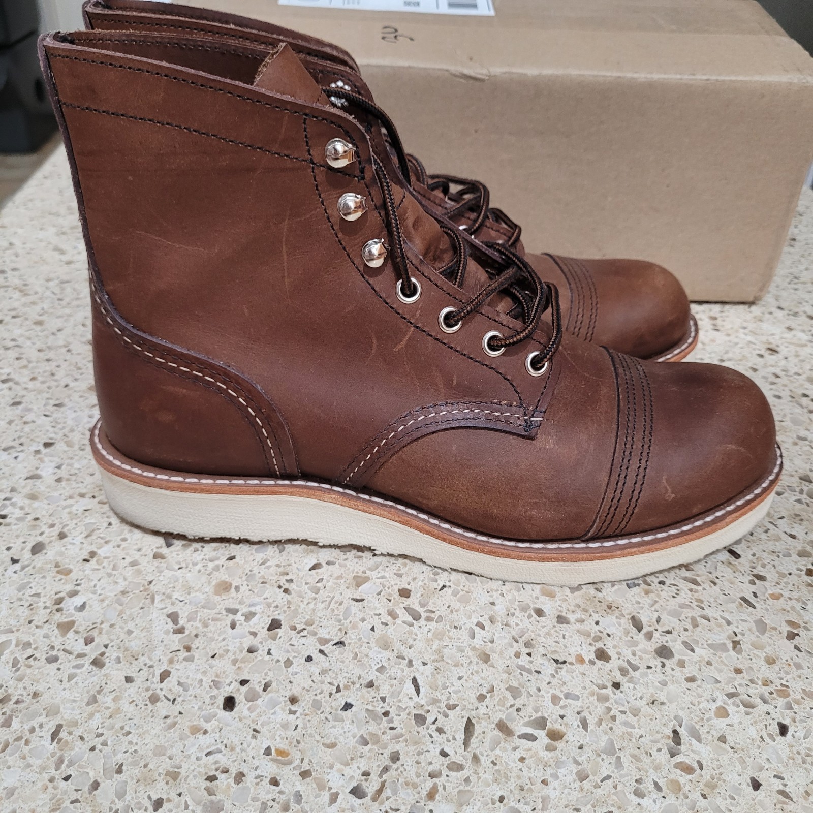Red Wing Heritage Iron Ranger Traction Tread 8088 Amber Harness Leather boot 8 D