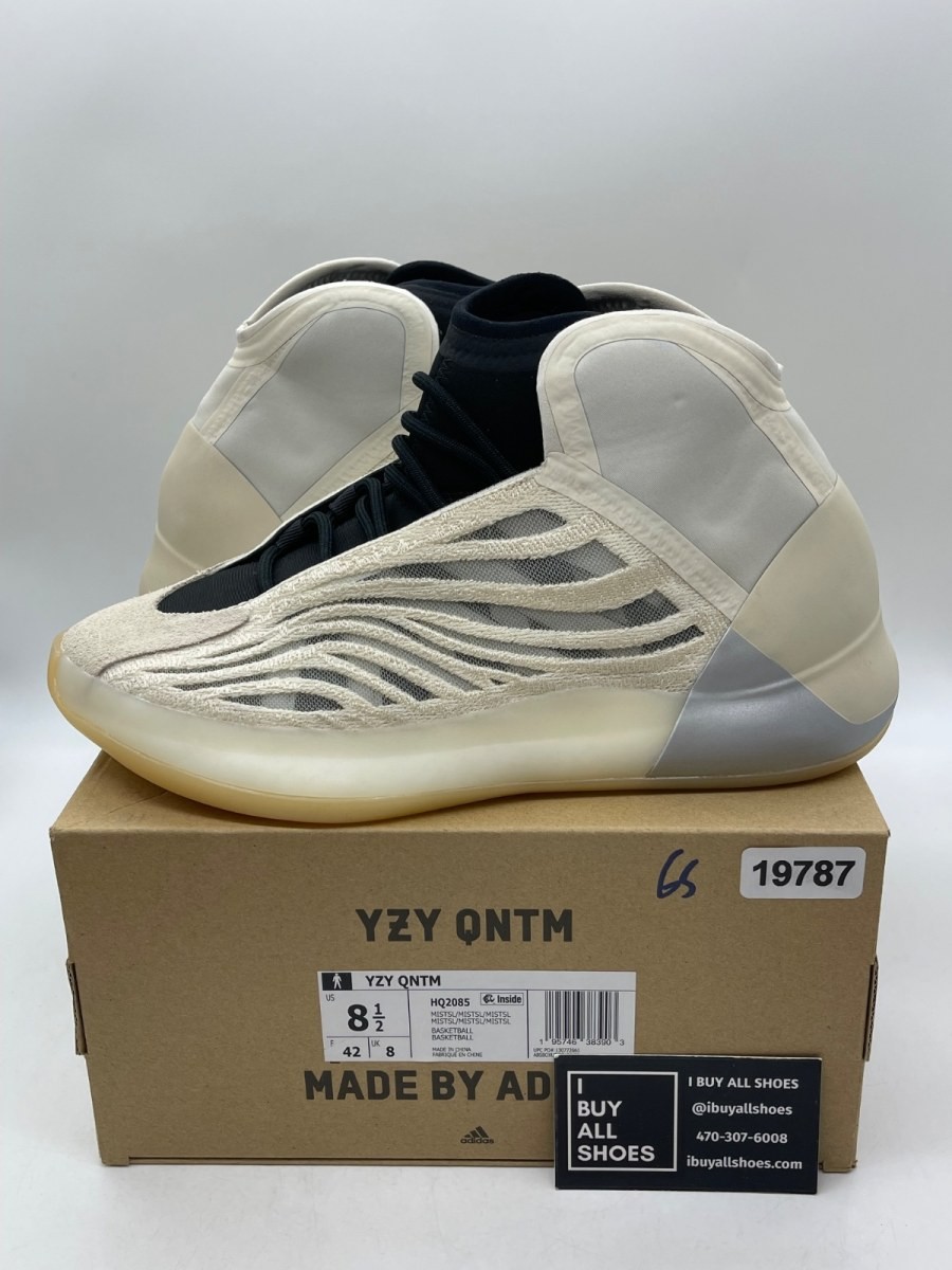 adidas Yeezy QNTM Mist Slate (Moderately Worn Pre-Owned) Size 8.5