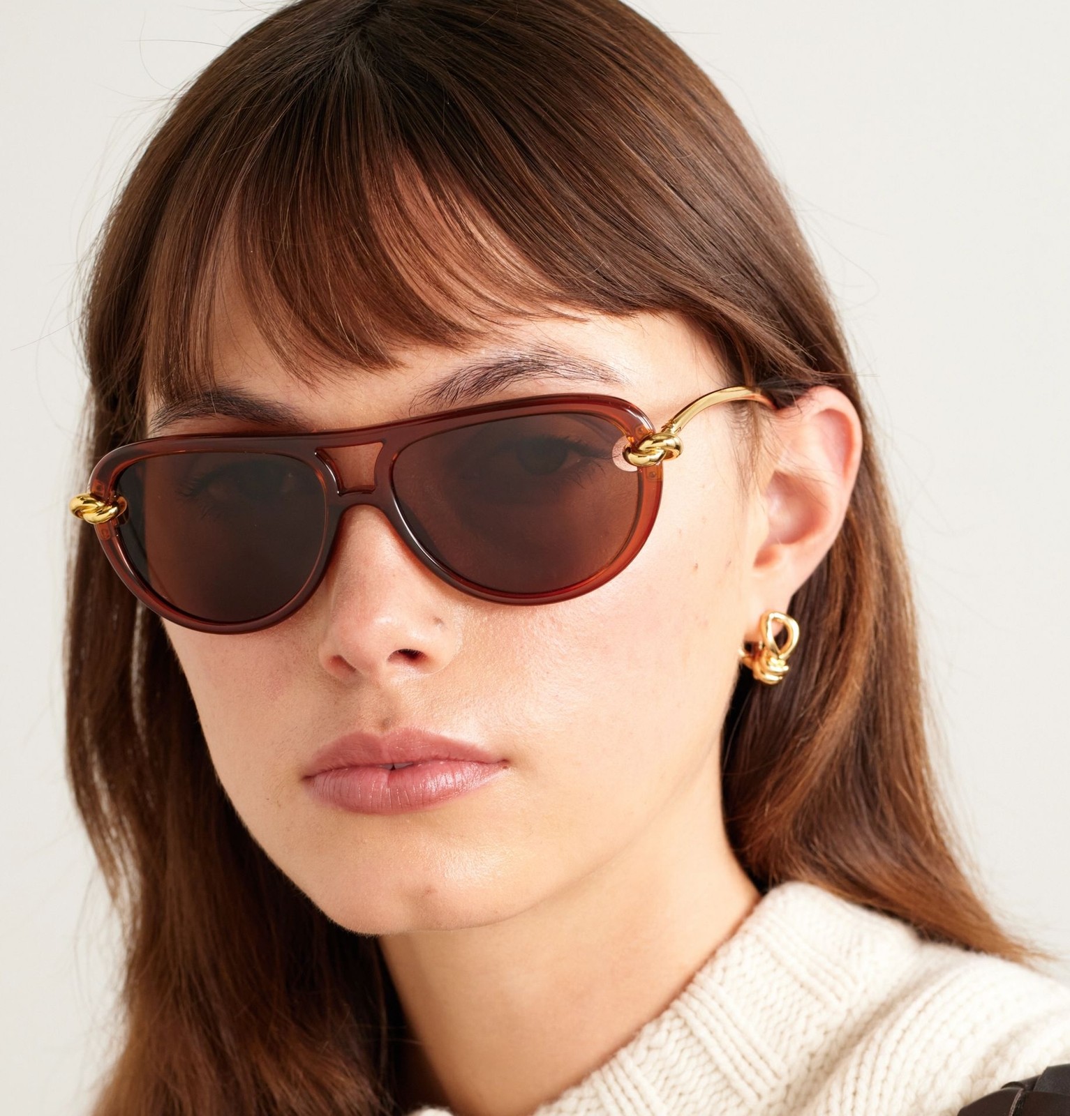 NEW Bottega Veneta BV1418S-004 Sunglasses 58mm 100% Authentic