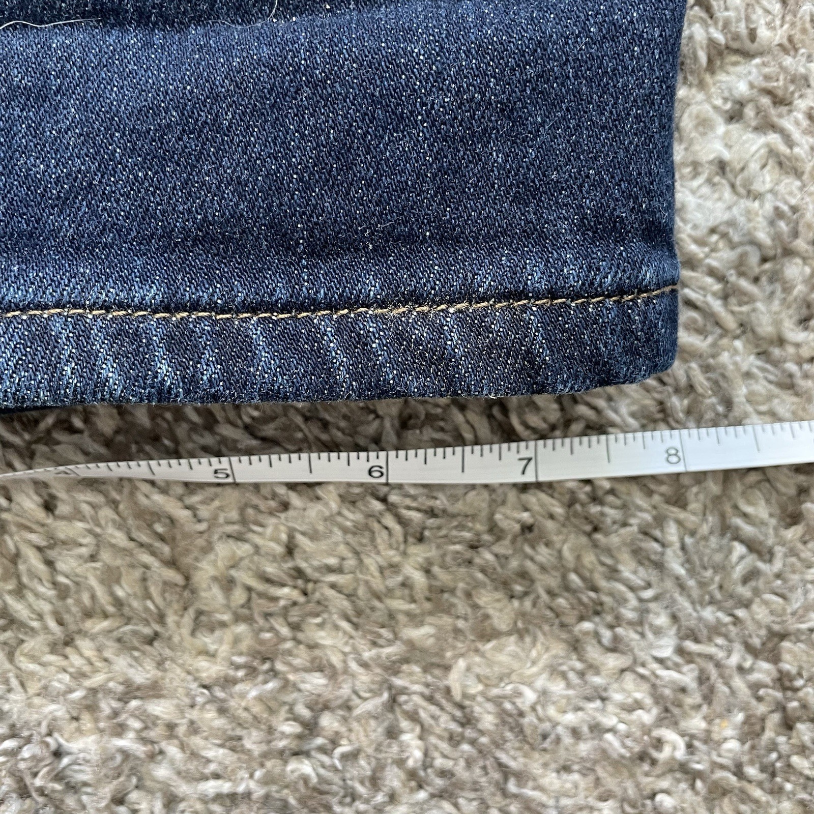 Carhartt Flannel Fleece Lined Jeans Womens 4 Blue Original Straight Stretch 1574