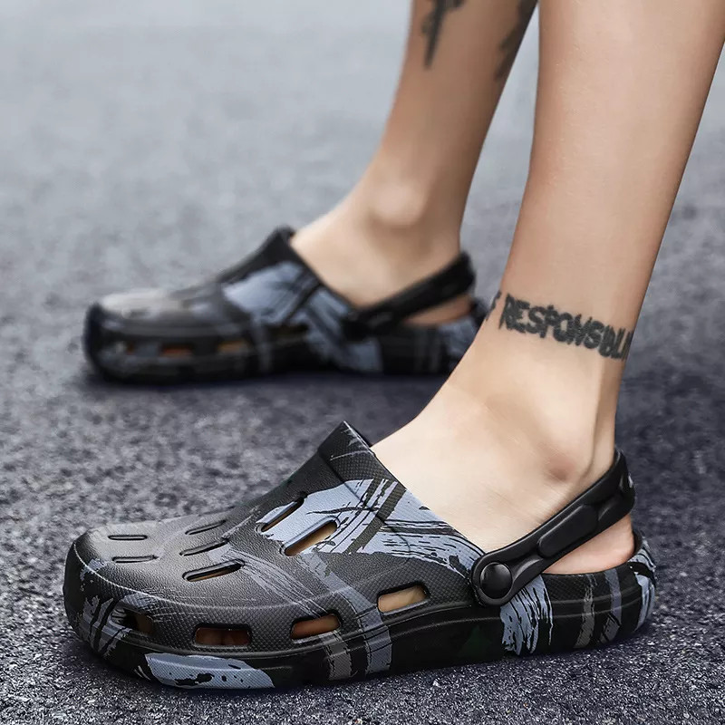 Garden Beach Mens Clogs Slippers Swimming Slip Resistant Cool Yak