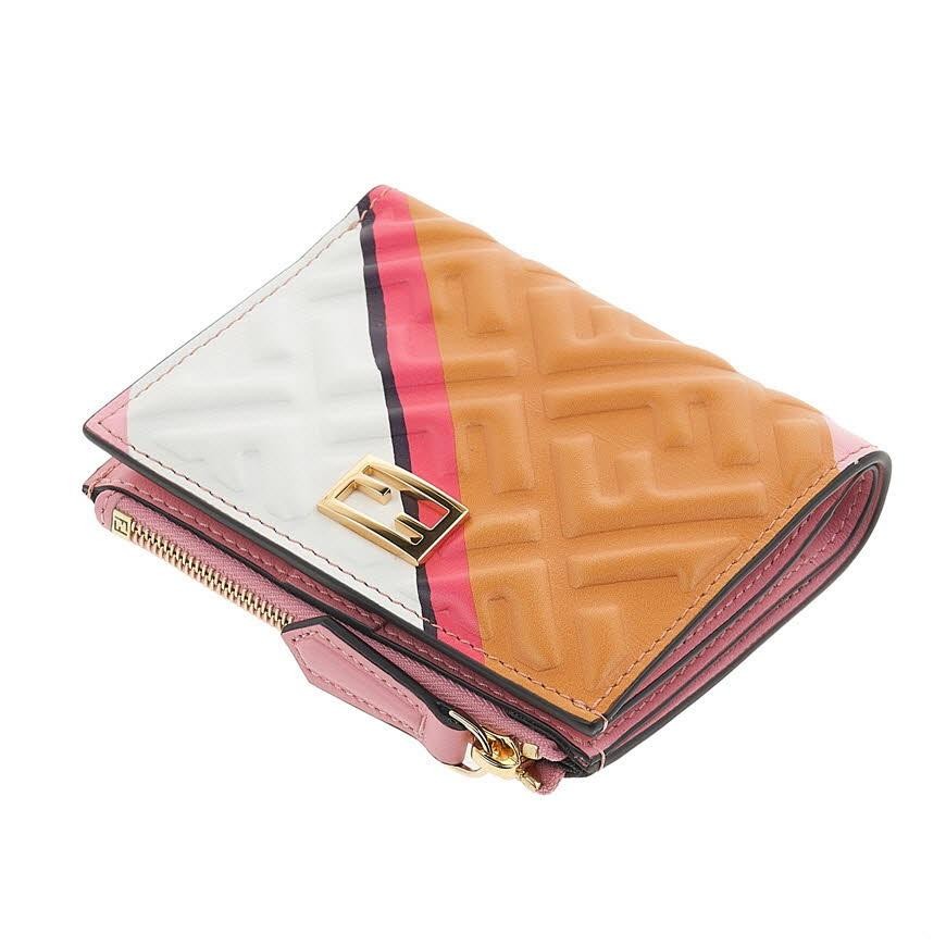 FENDI Women’s FF Logo Medium Bifold Wallet 8M0447 AK2K F0W52