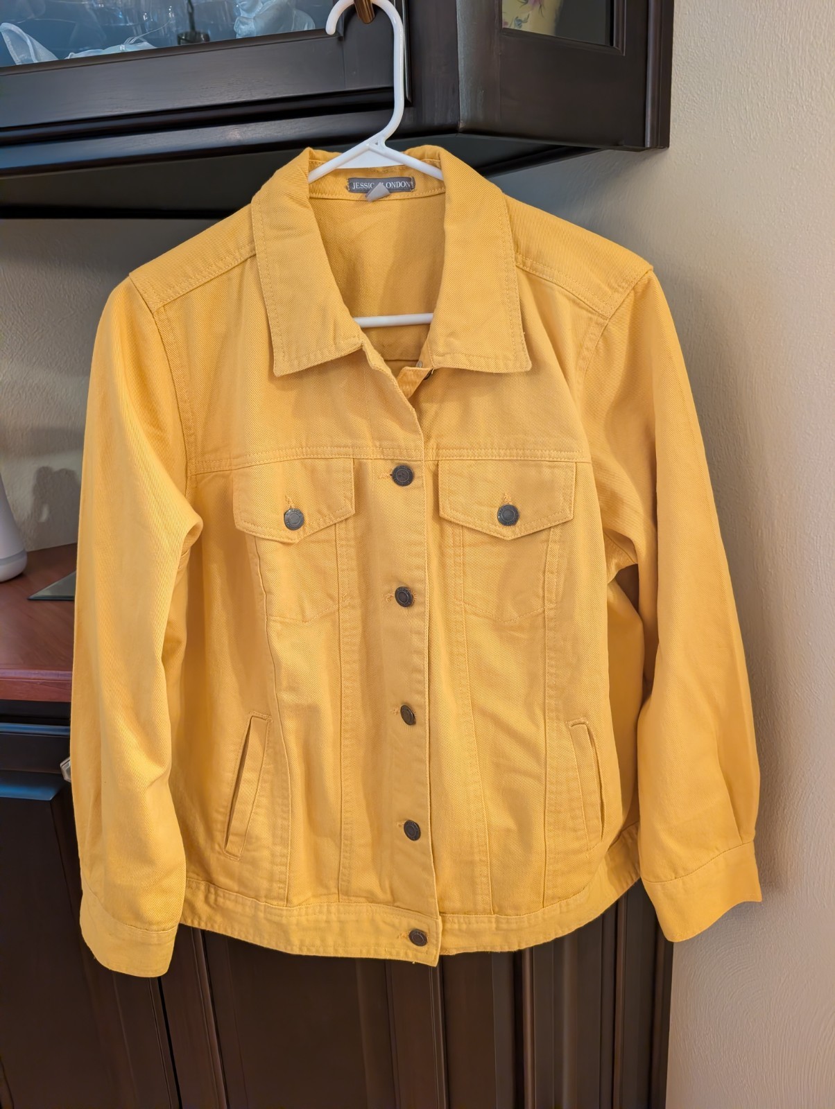 Jessica London Women’s Golden Yellow Denim Jacket 16W