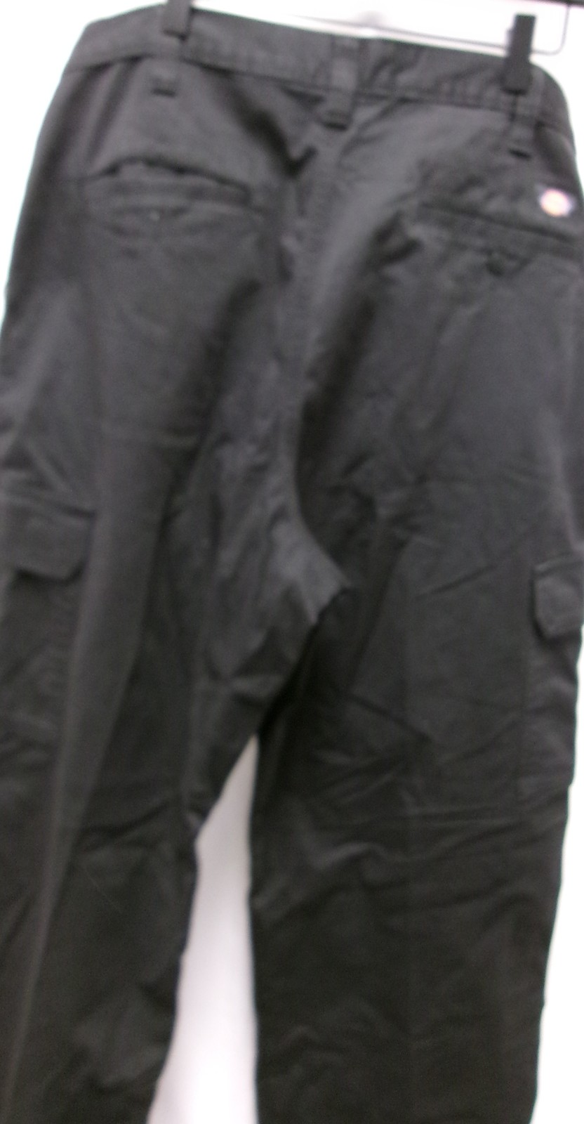 DICKIES MEN’S TWILL CARGO WORK PANT, LOOSE RINSED BLACK, 34 30, GENTLY_USED