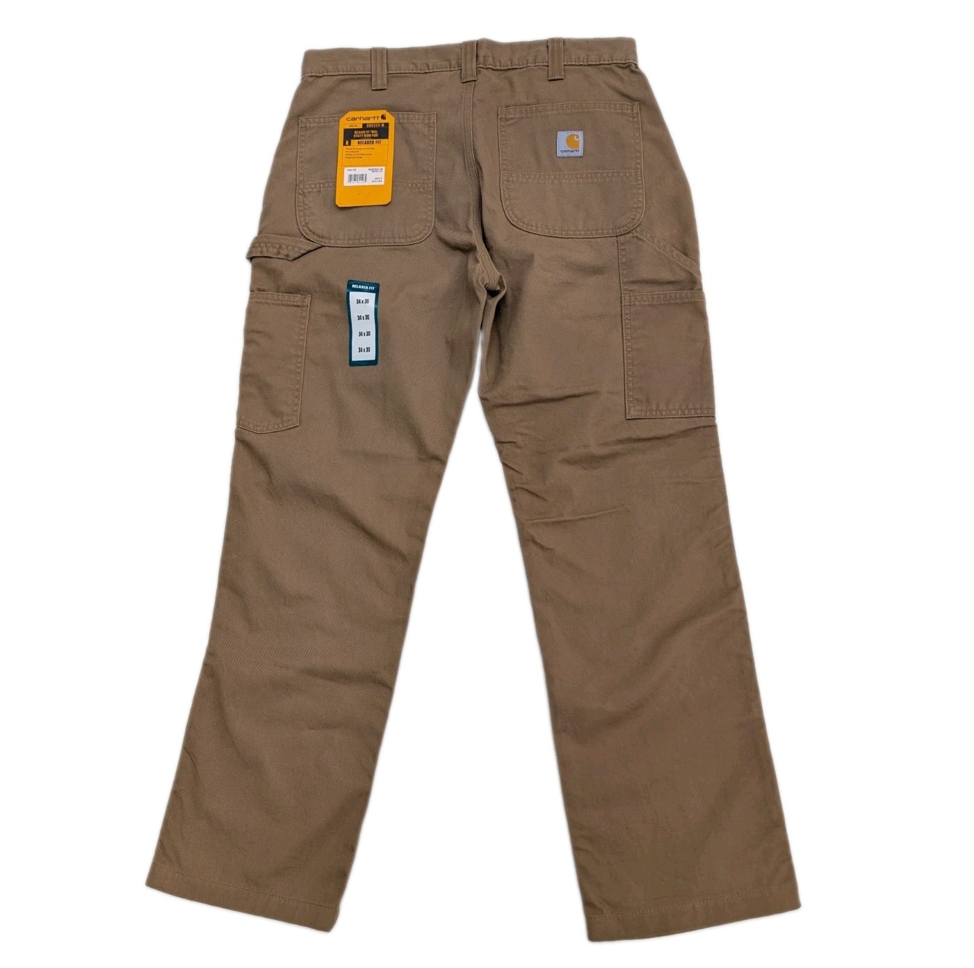 NWT Carhartt Mens 34×30 Relaxed Fit Twill Utility Work Pants BN0324-M Brand New