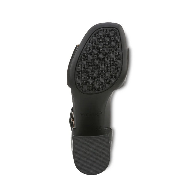 VIONIC Chardonnay Heeled Sandal – Black Leather, Medium (NEW)
