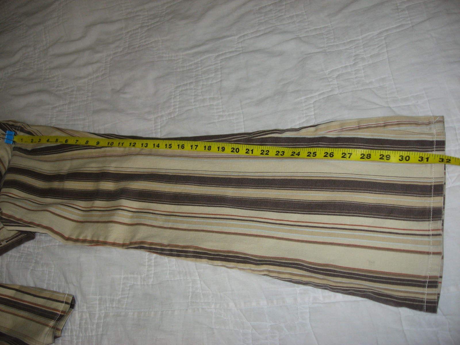 Vintage Bongo Let Me B Women’s Striped Flare Bell Buttom Pants 7 28 x 32