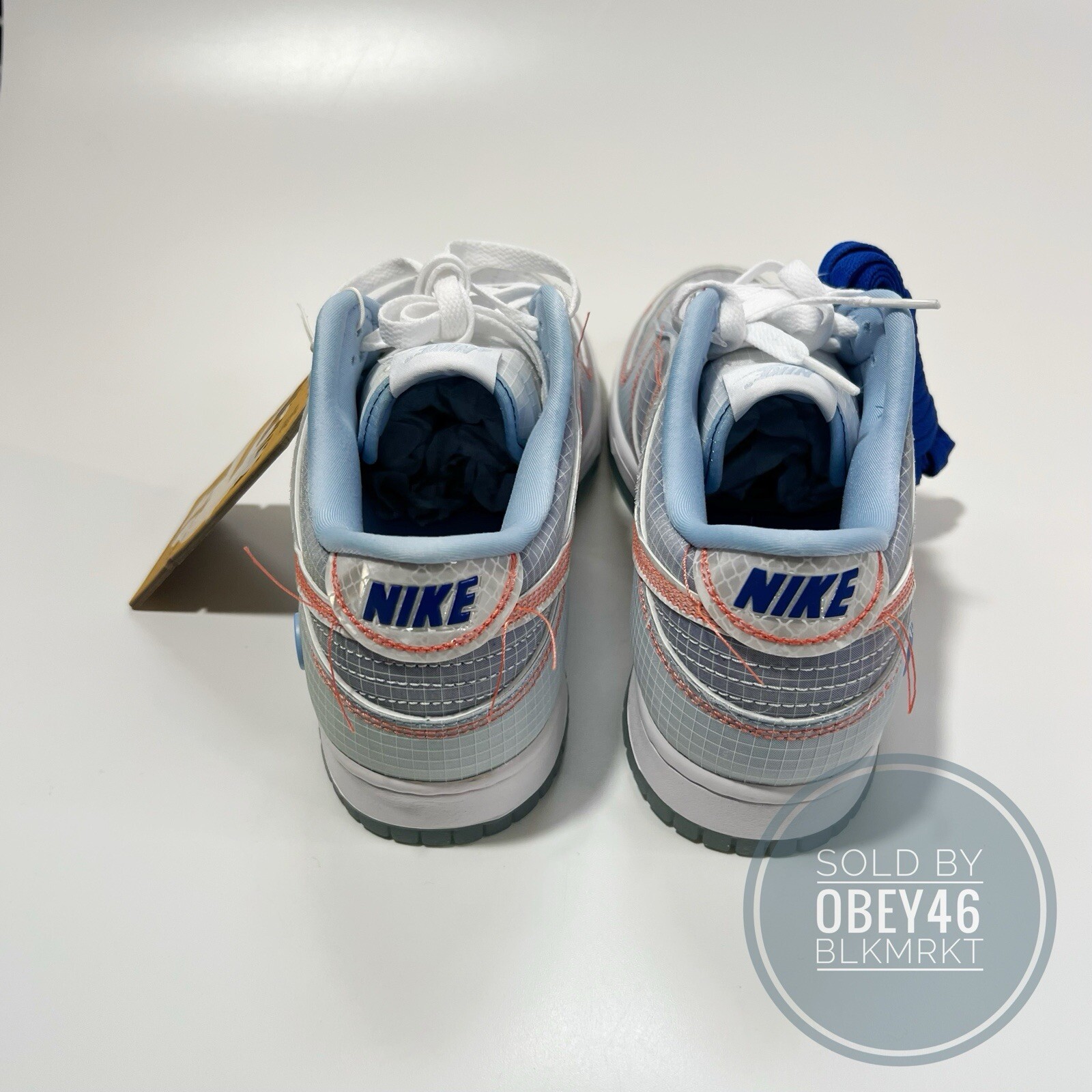 Nike Dunk Low x Union LA Passport Pack Argon DJ9649-400 Men’s Size 9.5
