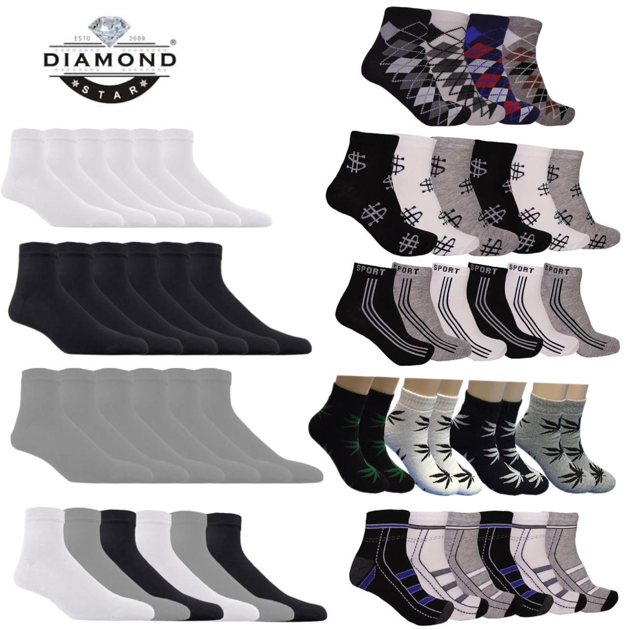 Wholesale Bulk lots Men Ankle Socks Quarter Low Cut Cotton Socks Size 9-11 10-13