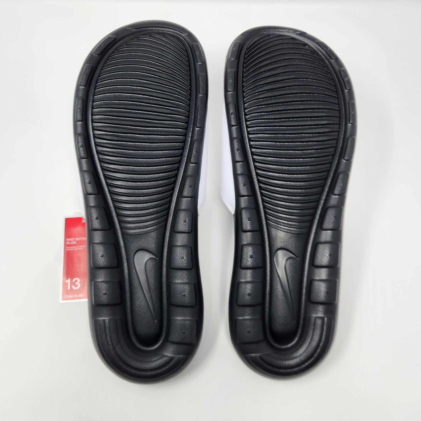 Nike Victori One Men’s Slides Black/Black-White Size 13 CN9675-005