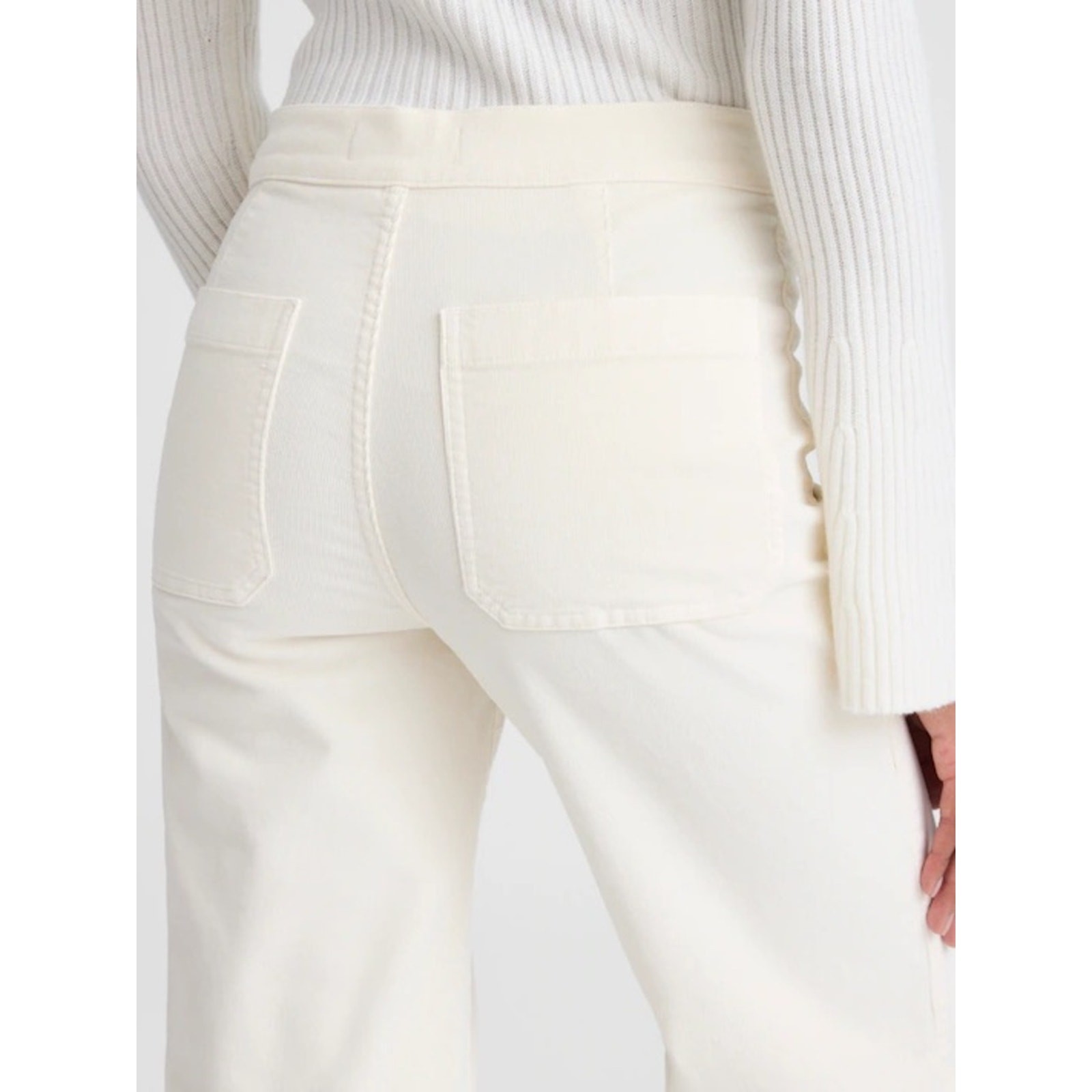 Madewell Wide Leg Corduroy Pants Vintage Ivory 25P NWT