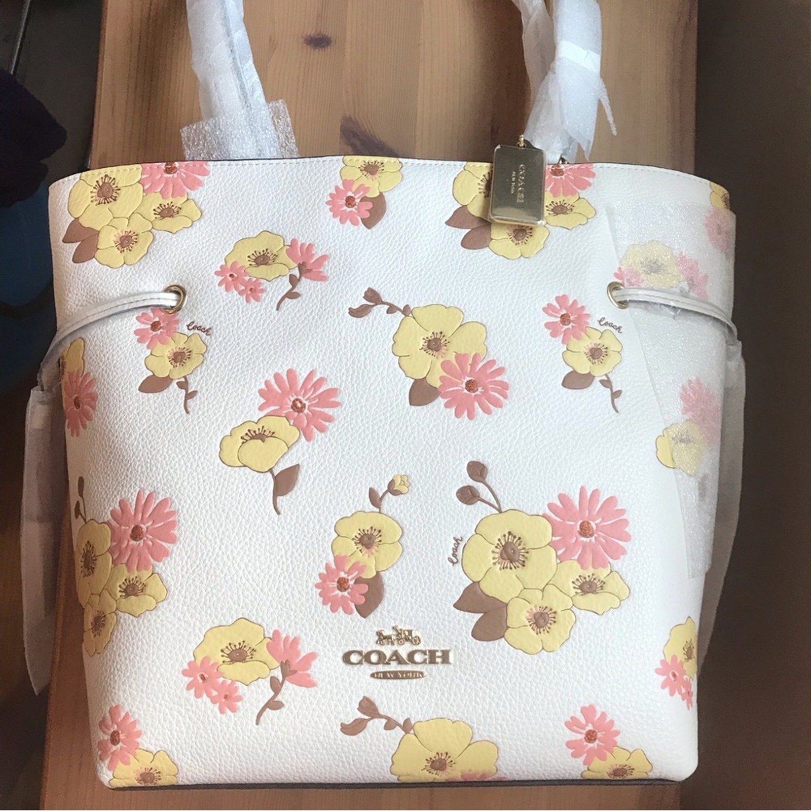 NWT 🌿🌺 Coach Andy Tote With Floral Cluster Print