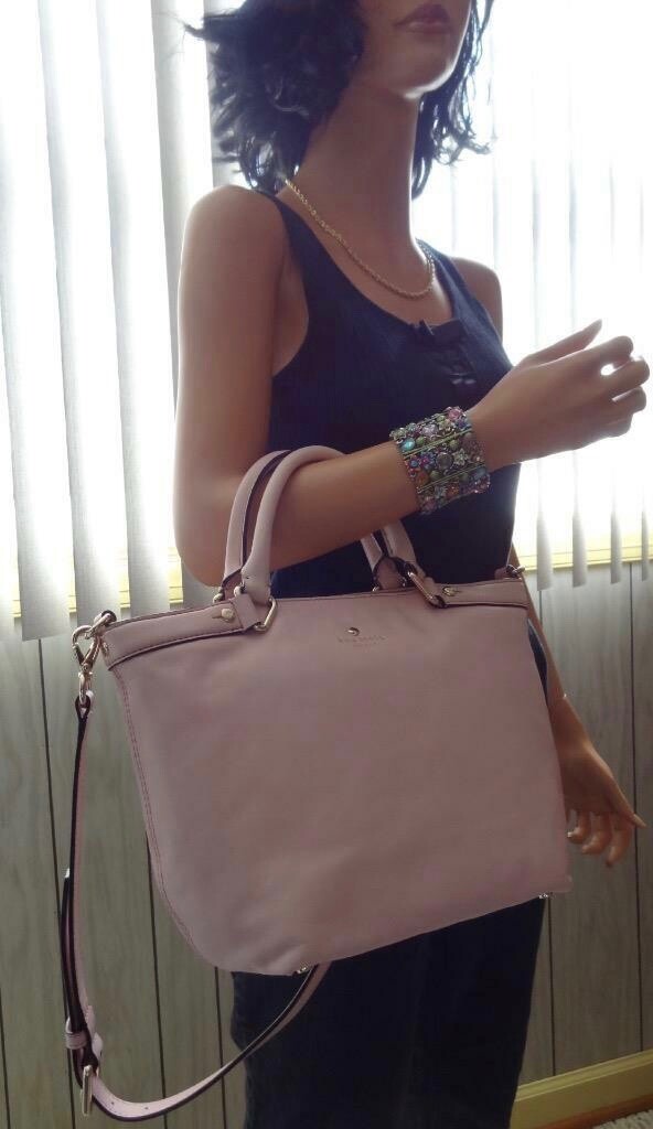 Last 1 KATE SPADE Hamilton Handbag Crossbody Pink Leather NWT MSRP $328