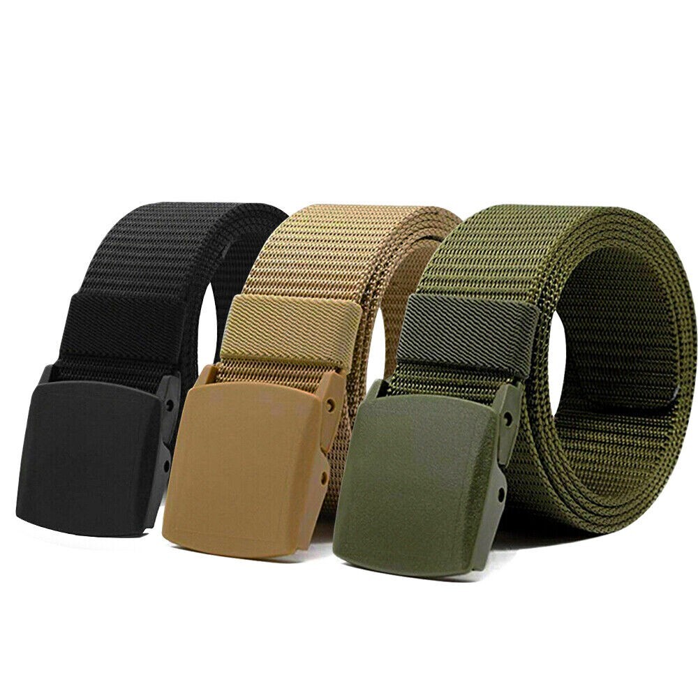 Men’s Casual Military Tactical Belt Army Security Adjustable Quick Release Belt