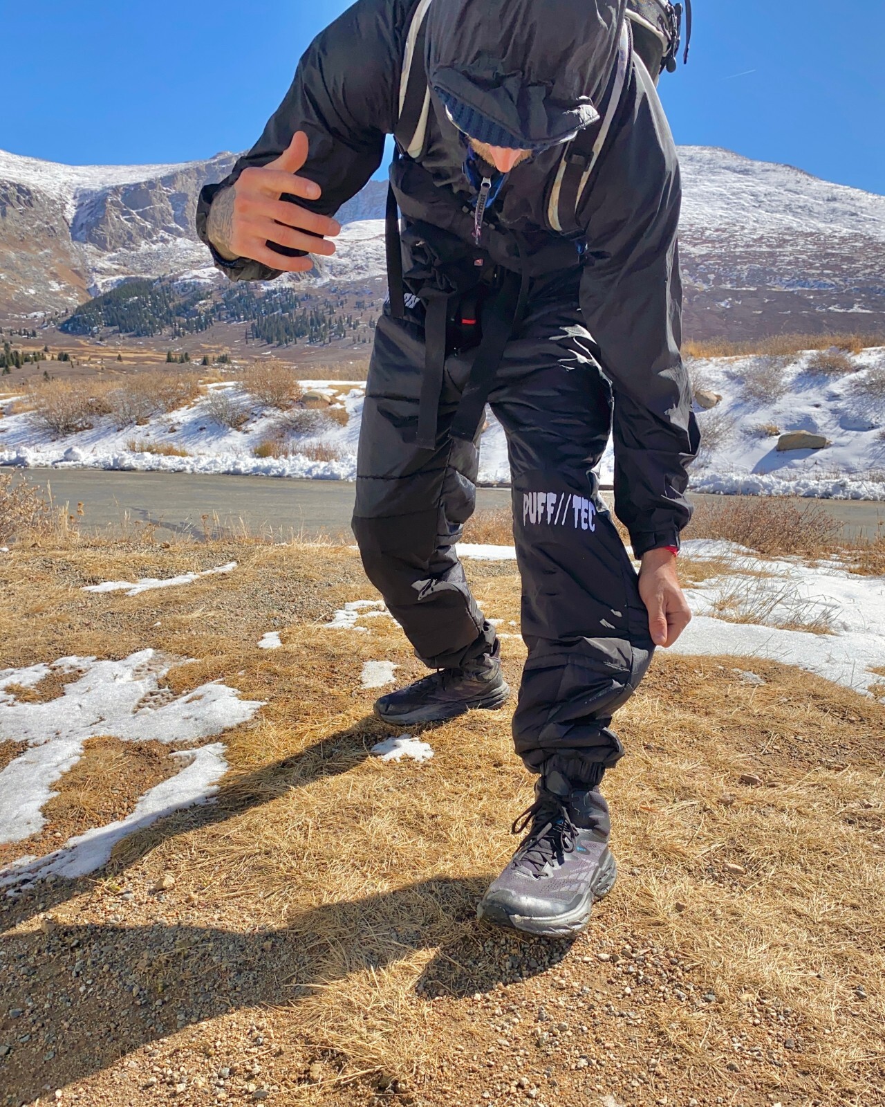 Down Puffy Pants | PUFF TEC | Outdoor, winter, ski, hiking, streetwear, gorpcore
