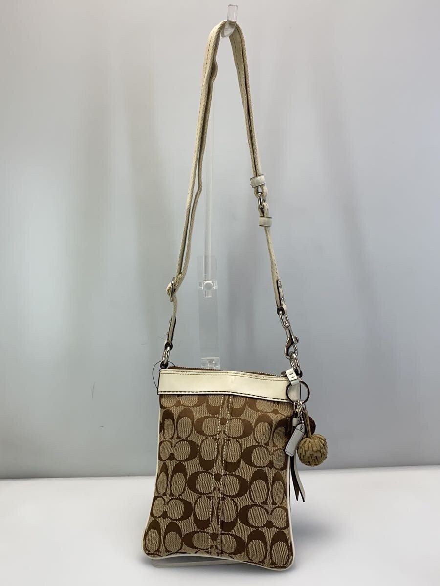 COACH Shoulder Bag Camden Canvas BEG