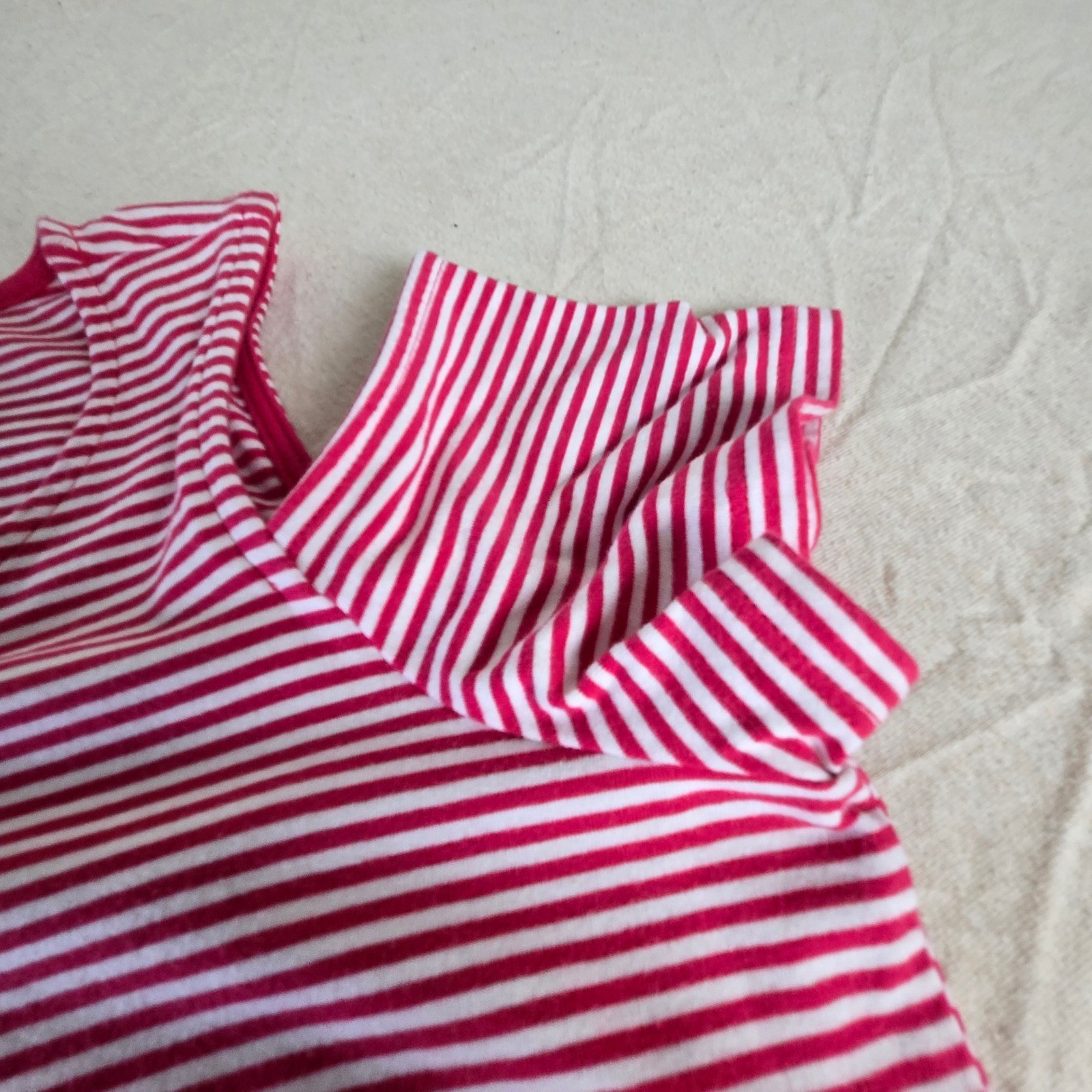 Michael Michael Kors Pink White Striped Cold Shoulder Womens shirt Medium