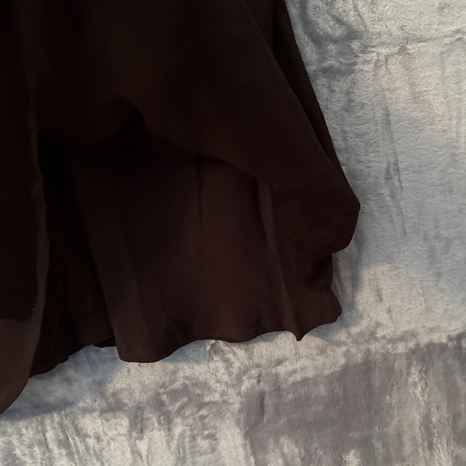 Vintage Style & Co Midi Skirt Brown Sheer Floral Size 14 Forest Fairy Artsy