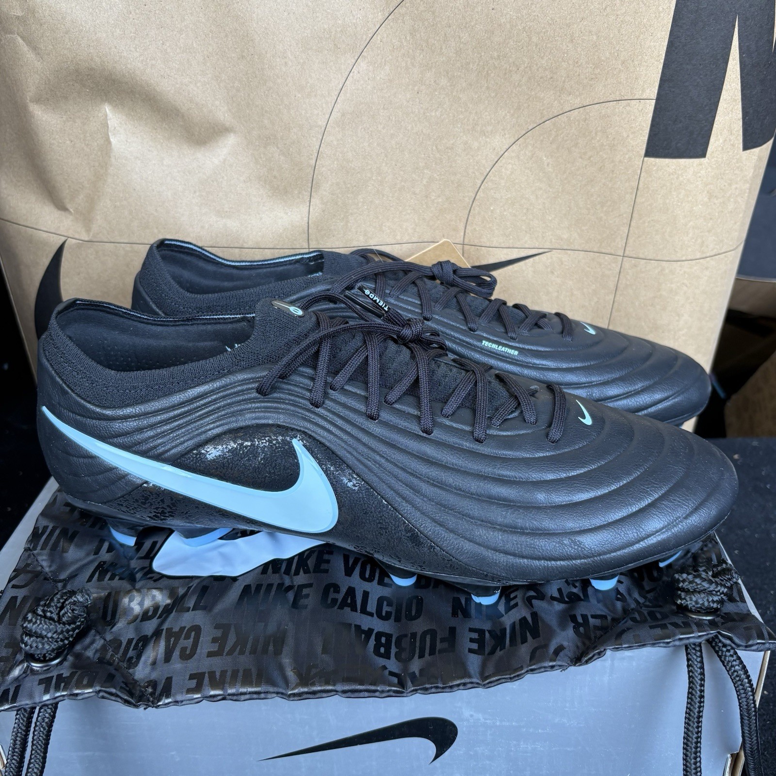 NENike Tiempo Maestro Elite FG ‘Black Ice Blue’ Men’s Size 13 NBY HQ3157-040