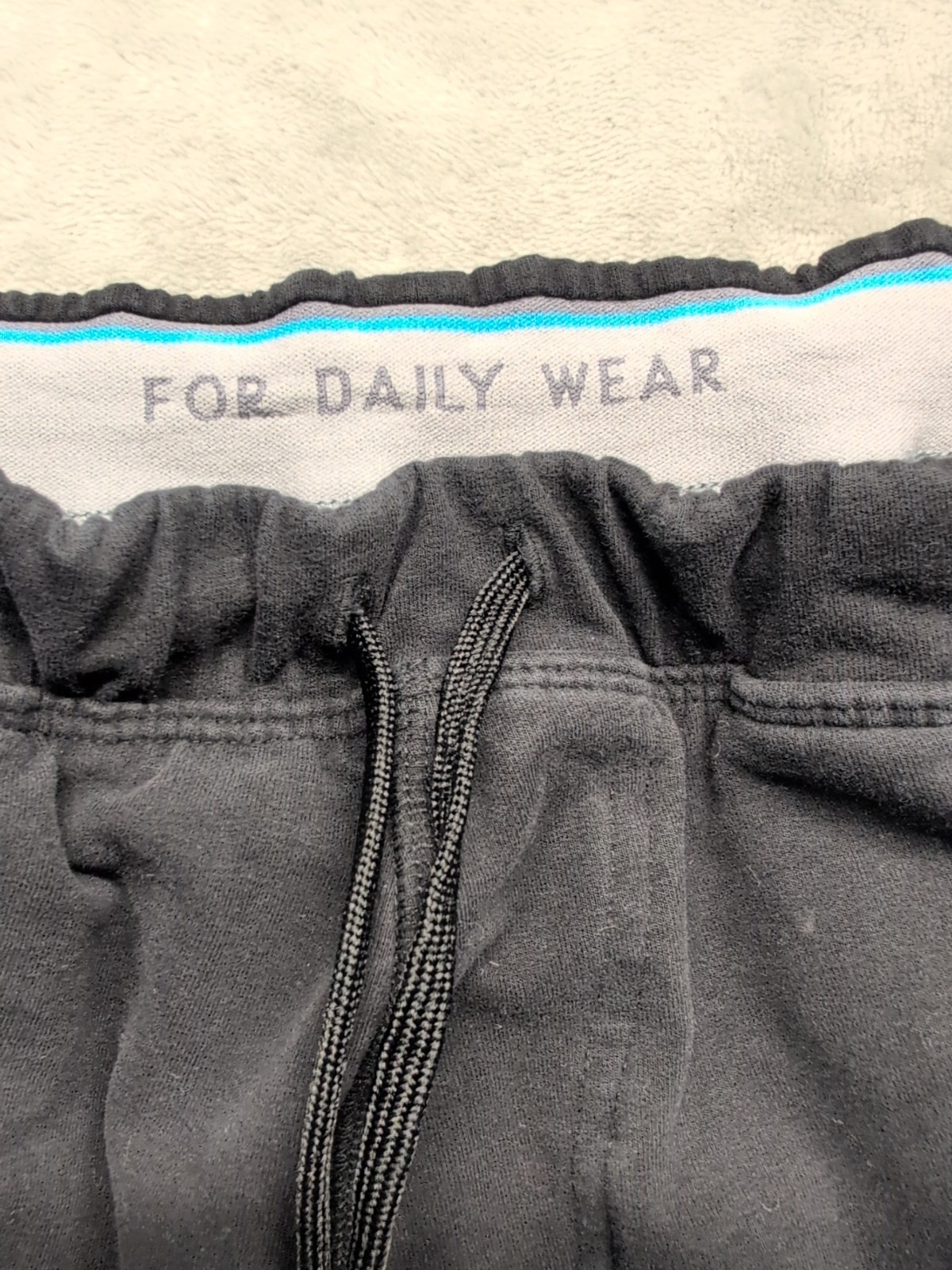 Mack Weldon Jogger Pants Mens Large Black Tapered Drawstring Daily Wear Gym Fit