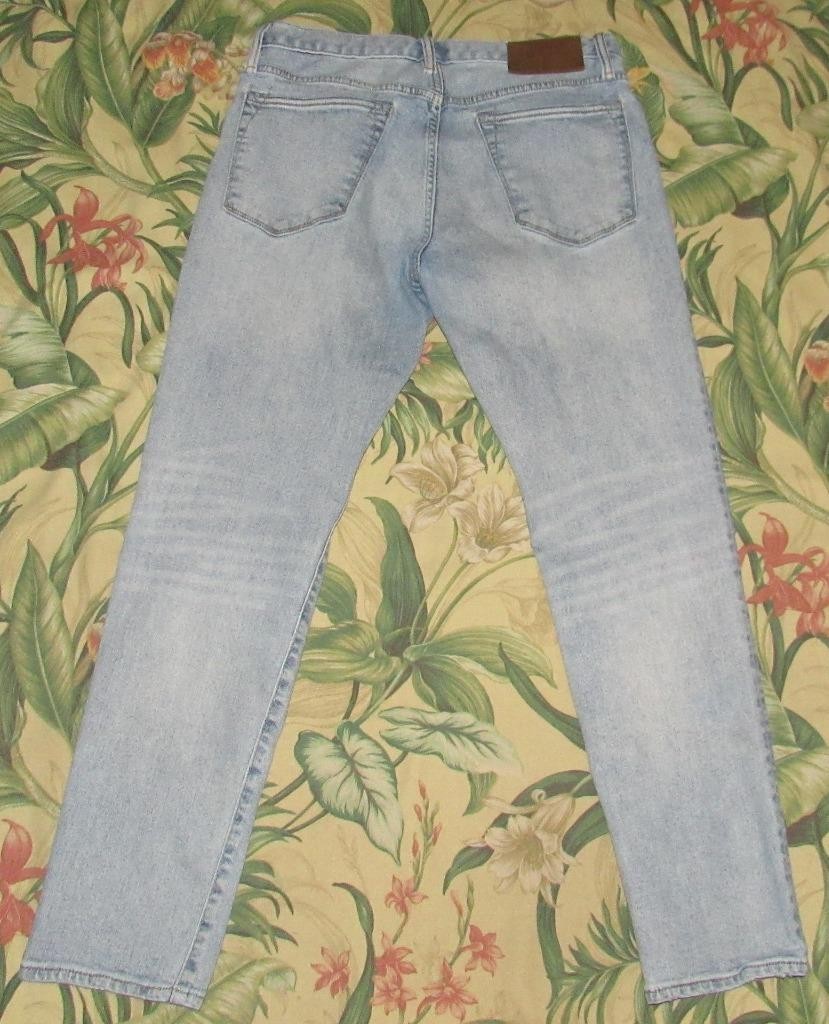 TODD SNYDER Light Wash Stretch 5 Pocket Denim Jeans Slim Fit 31 x 30