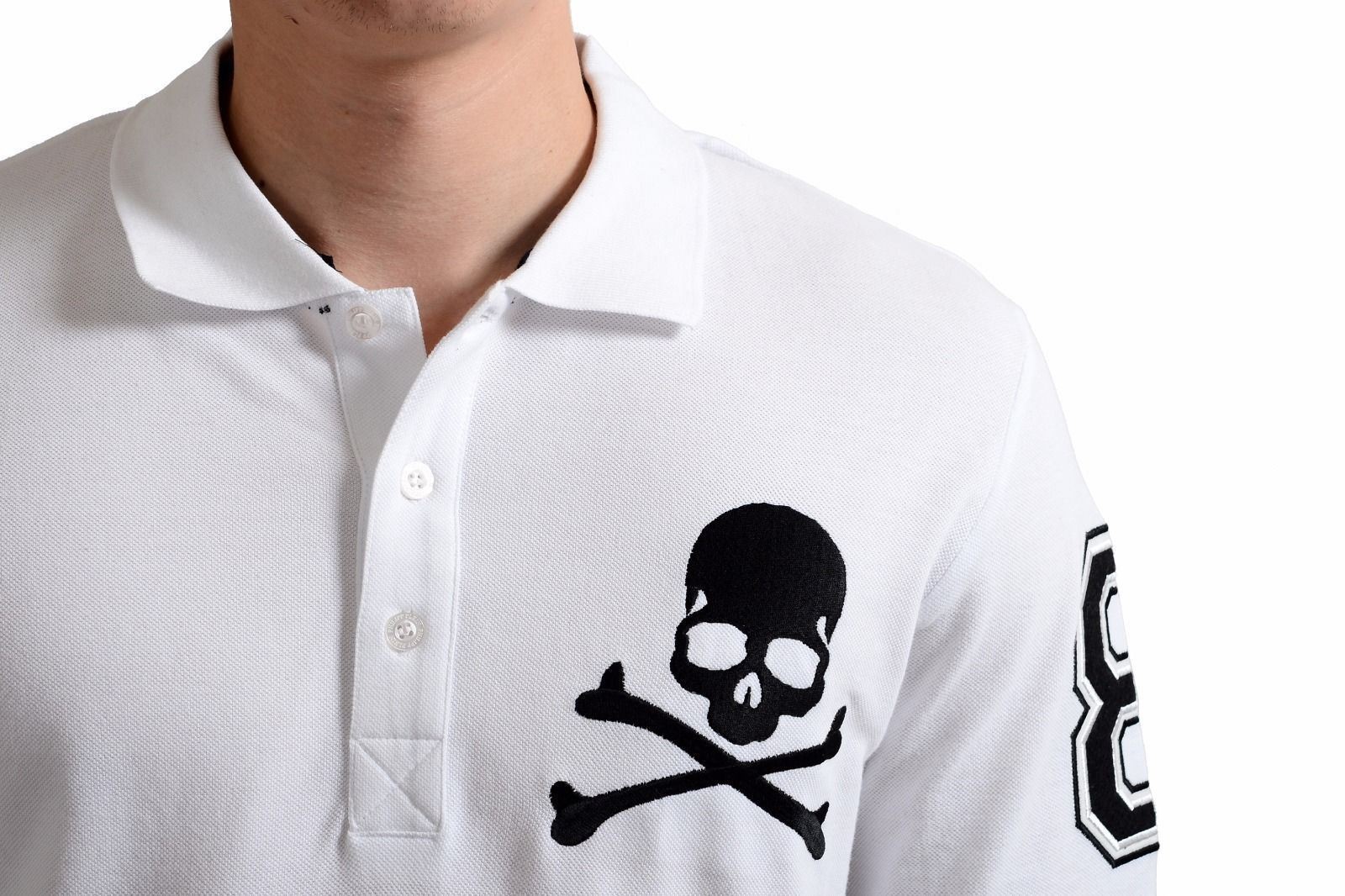 Philipp Plein Homme Limited Edition Men’s White Polo Shirt Size S M L XL 2XL
