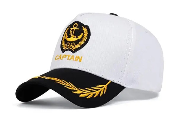 Nautical Cap Yacht Captain Hat Sailor Adjustable Sailing Navy Boating Baseball
