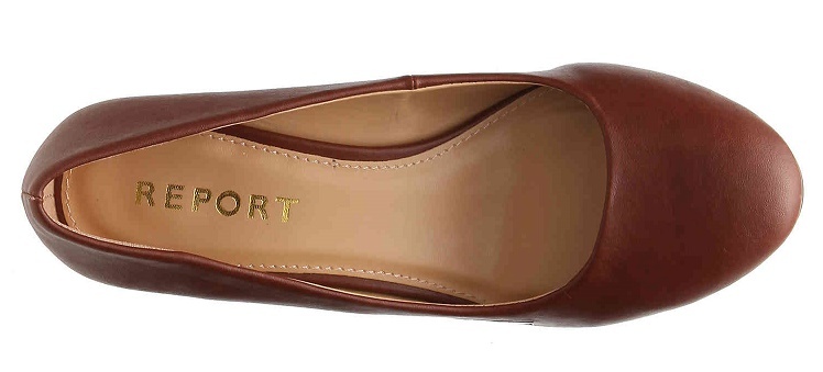 Report Vasco wedge pump tan brown 2.5 ” heels sz 9 Med NEW