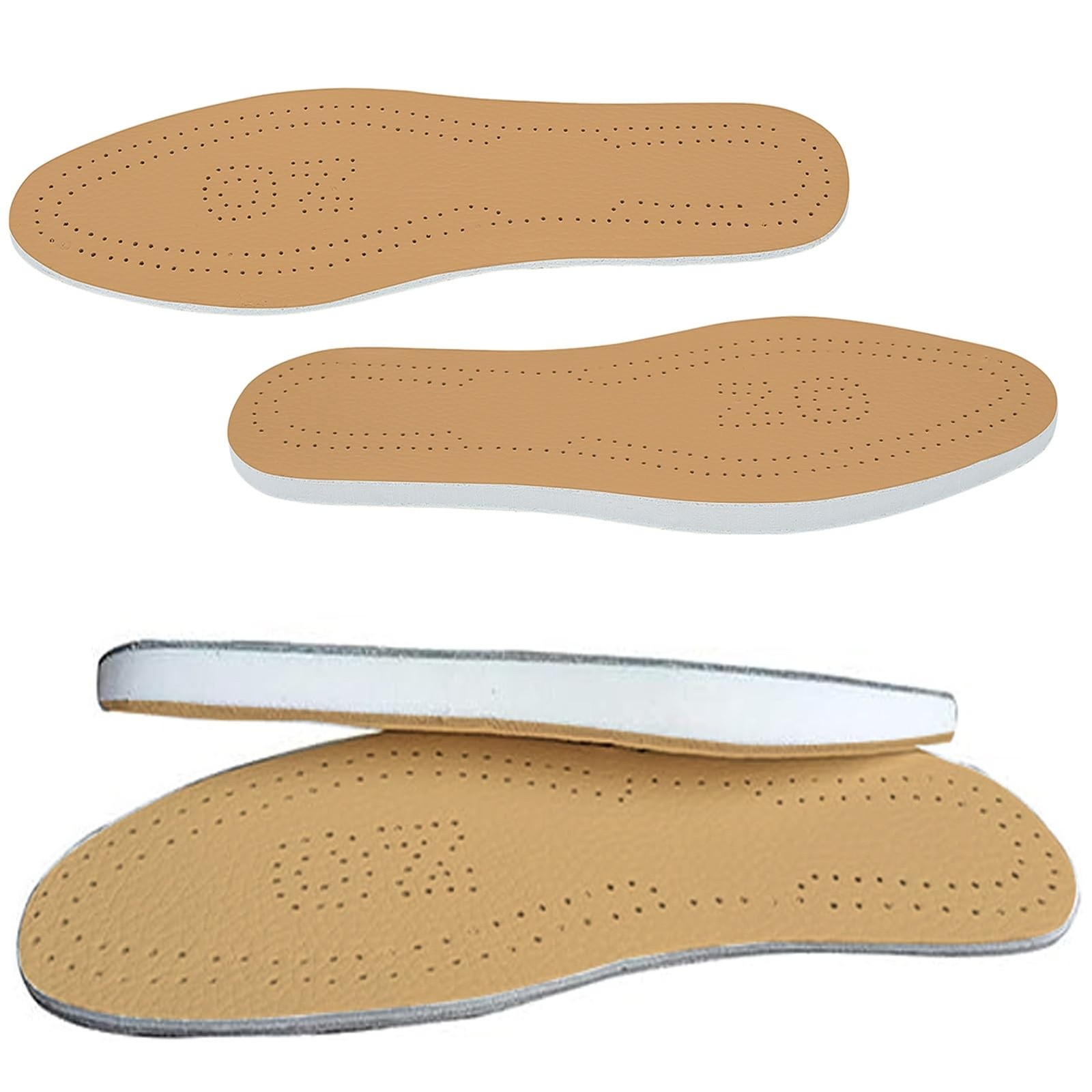 Supination Insoles,O/XO Leg Orthopedic Corrective Brown 41/42,