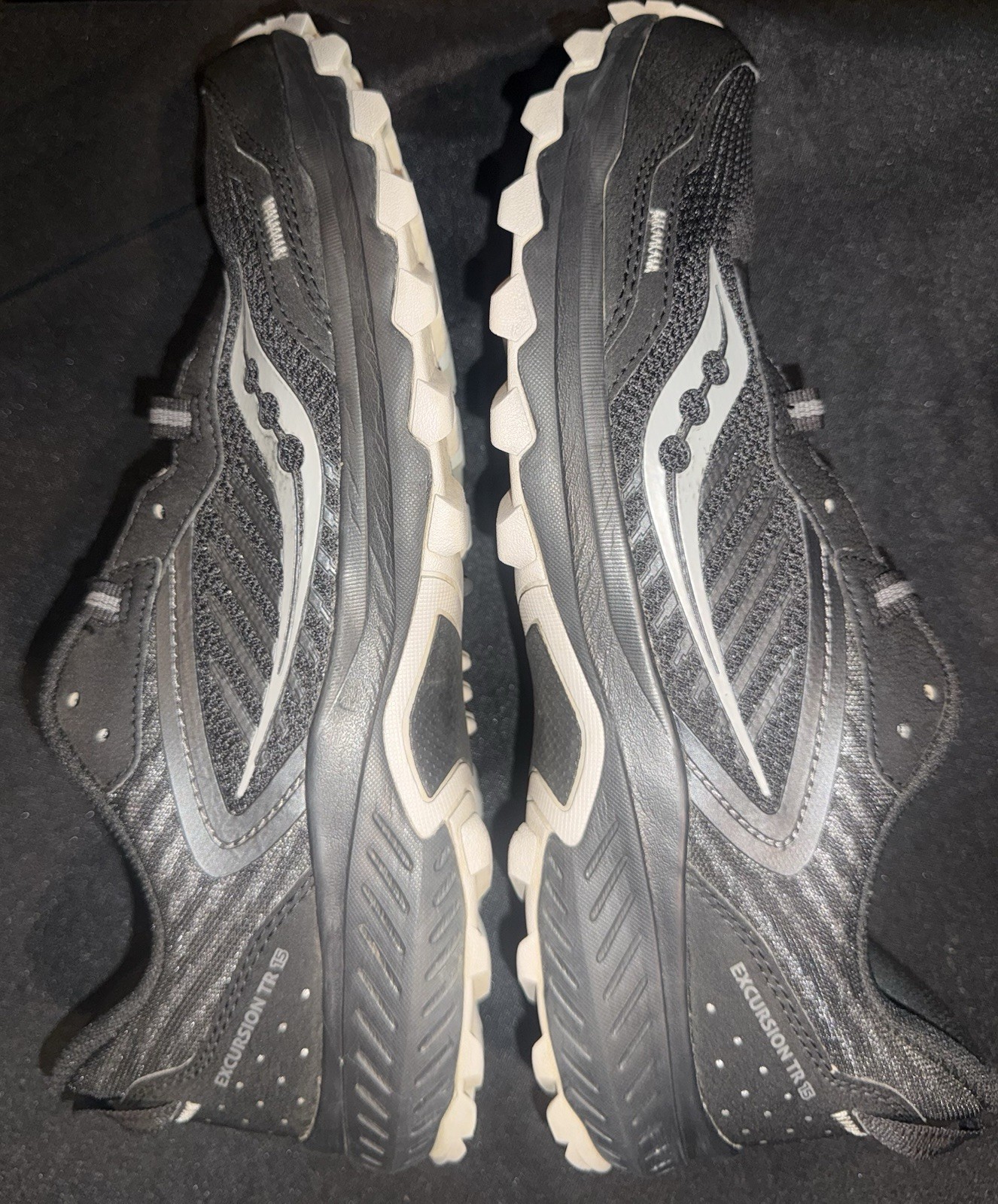 Saucony Excursion TR15 Trail Running Shoes, Black/Shadow S20668-10, US MENS 11.5