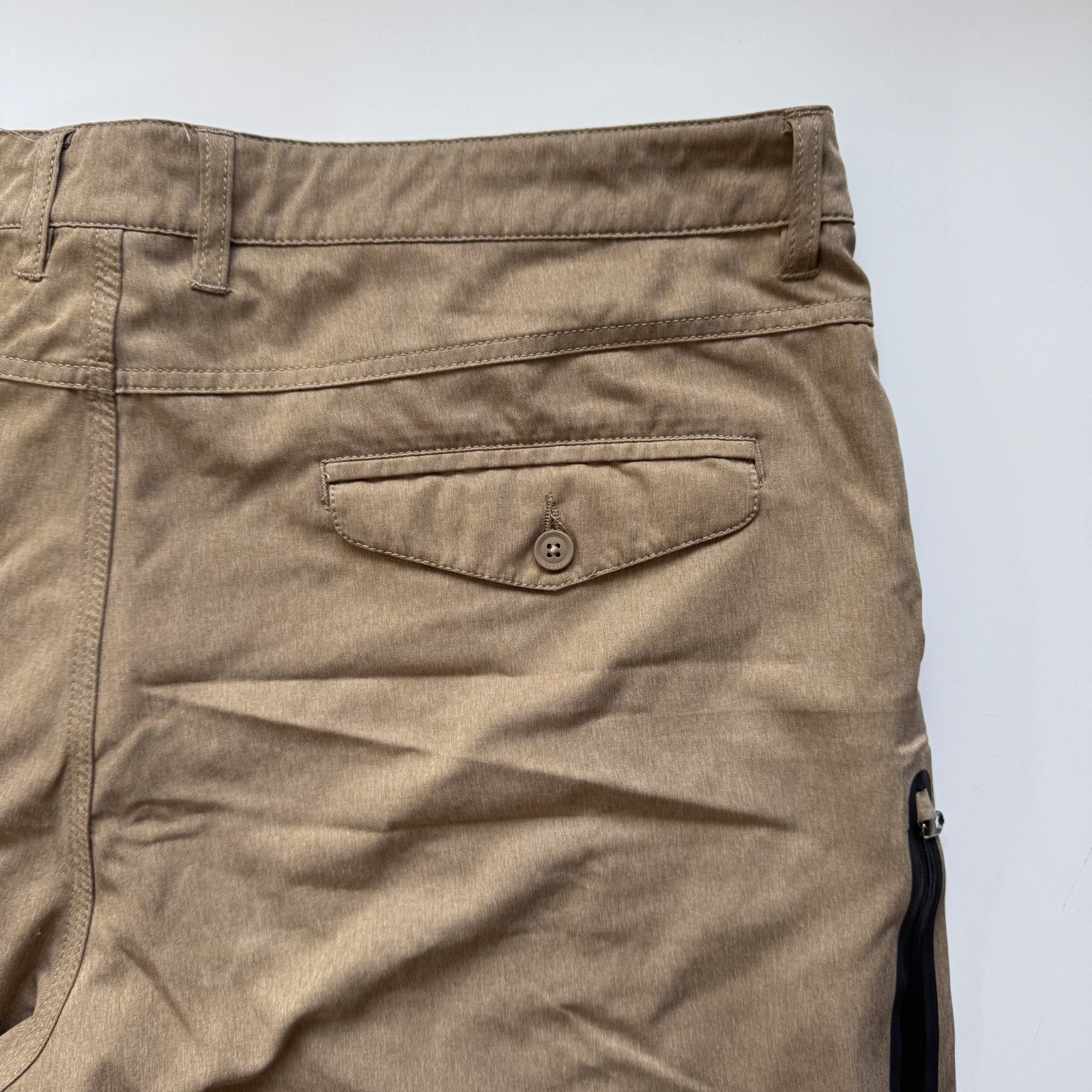 ROARK Hybrid 8″ Short Mens 40 Tan Lightweight Drawstring Outdoor Beach Casual