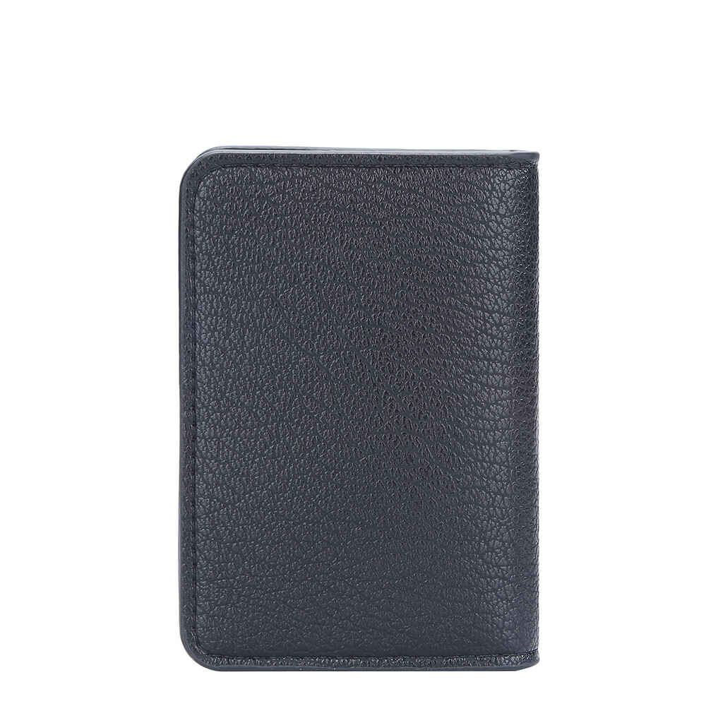 RFID Mens Slim Front Pocket Wallet PU Leather Bifold ID/Credit Card Holder